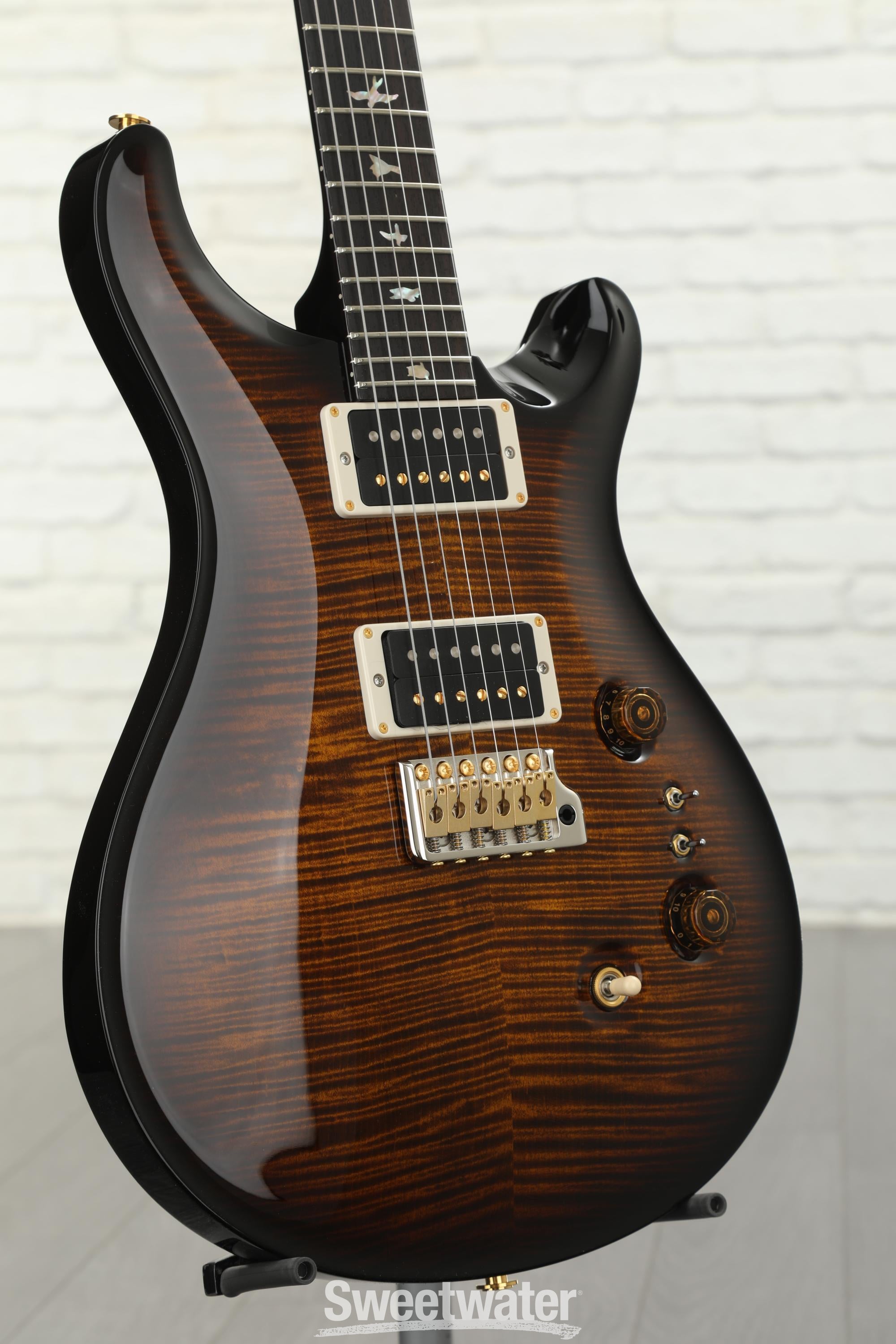 PRS 35th Anniversary Custom 24 with Pattern Thin Neck - Black Gold