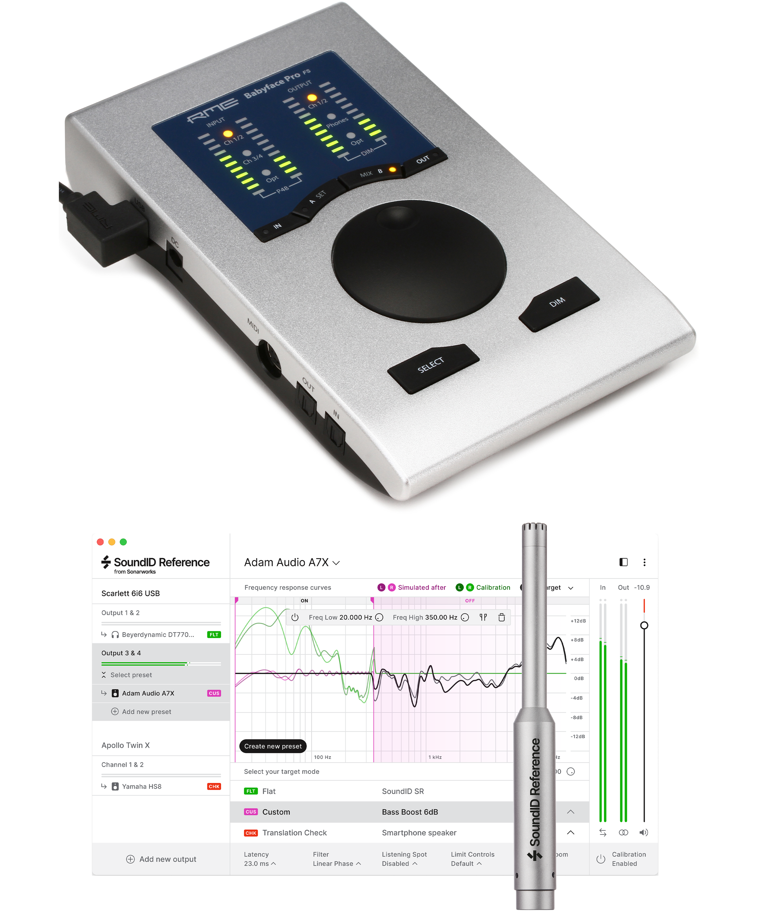 RME Babyface Pro FS 24-channel USB Audio Interface with Sonarworks