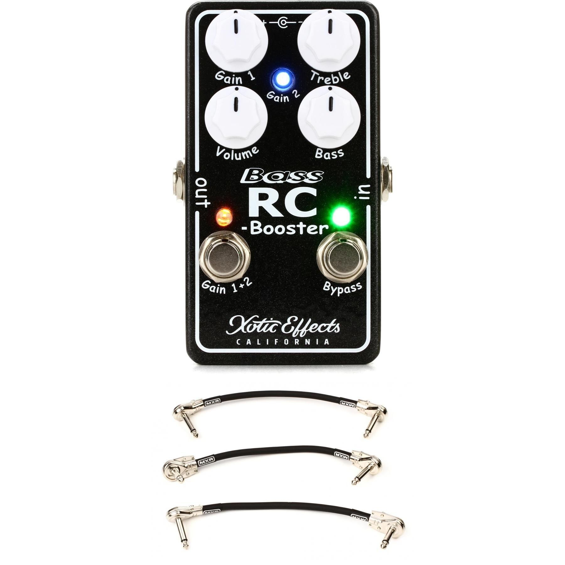 Xotic Bass RC Booster V2 Pedal with Patch Cables Sweetwater