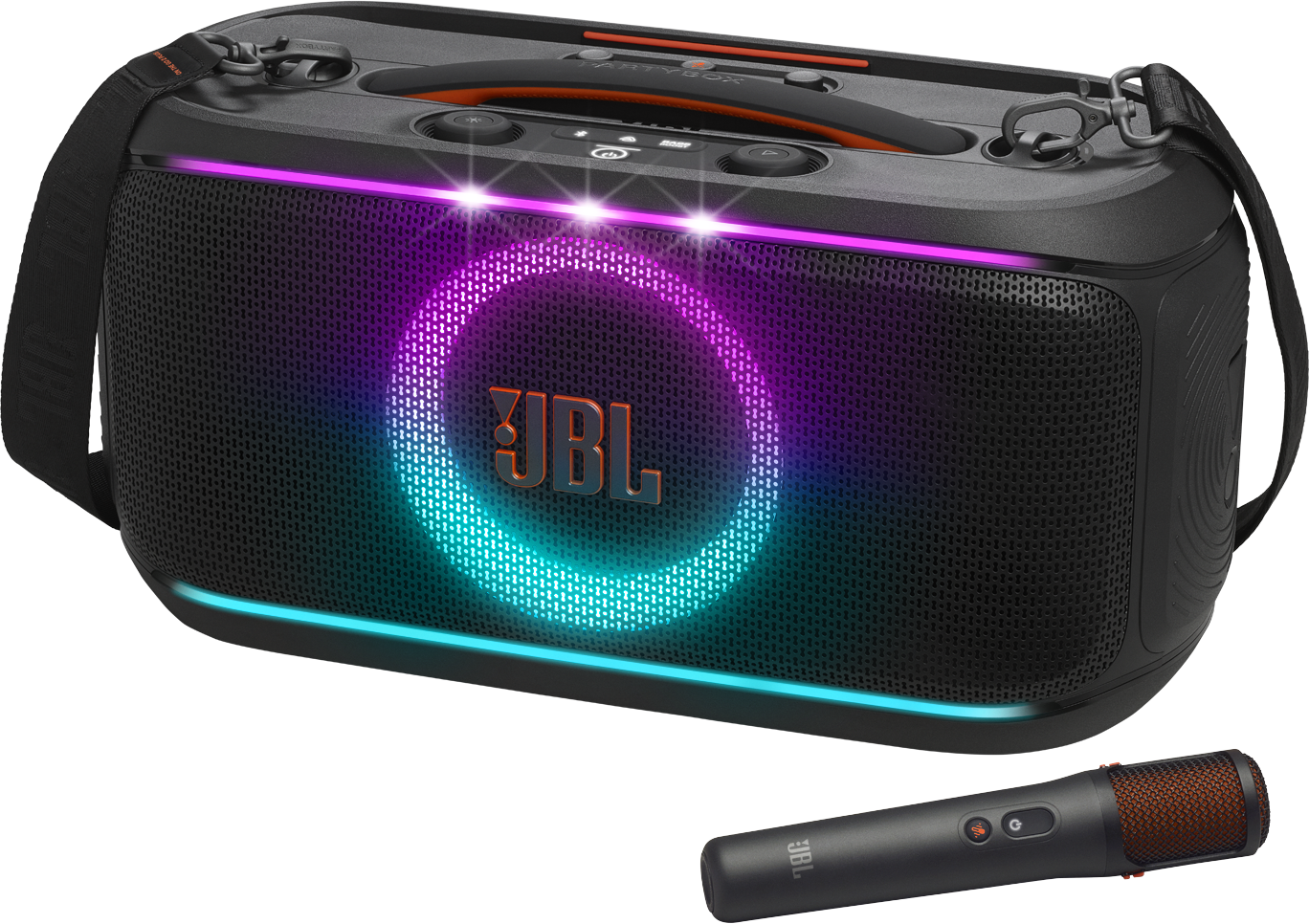 JBL PartyBox On-the-Go 2 Plus Portable Party Speaker - Black