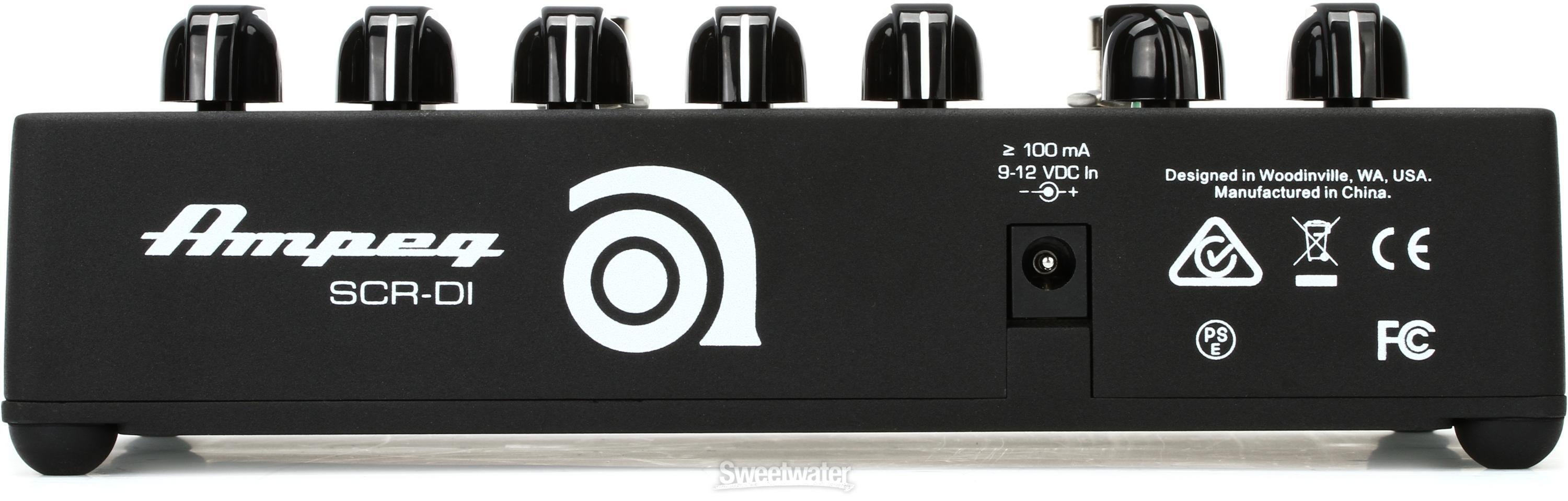Ampeg SCR-DI Bass Preamp with Scrambler Overdrive Pedal | Sweetwater