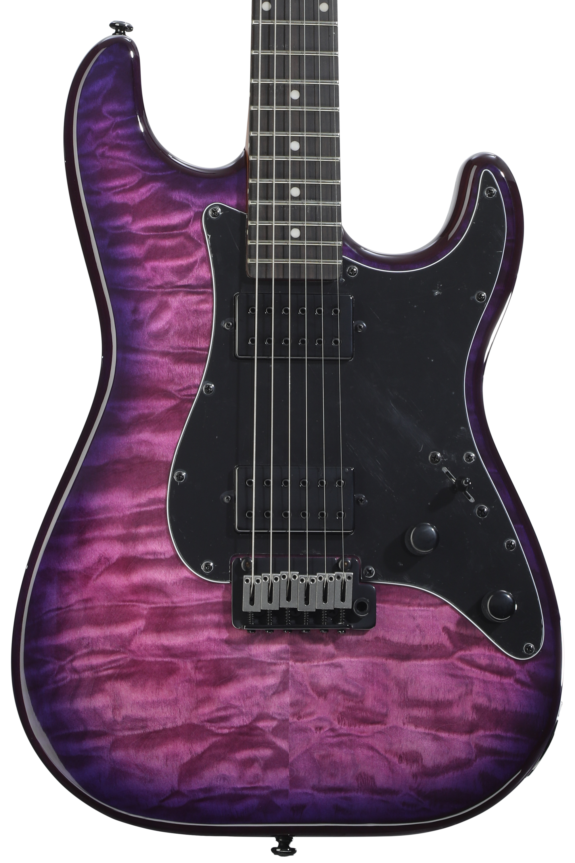 Schecter Traditional Pro Electric Guitar - Satin Trans Purple