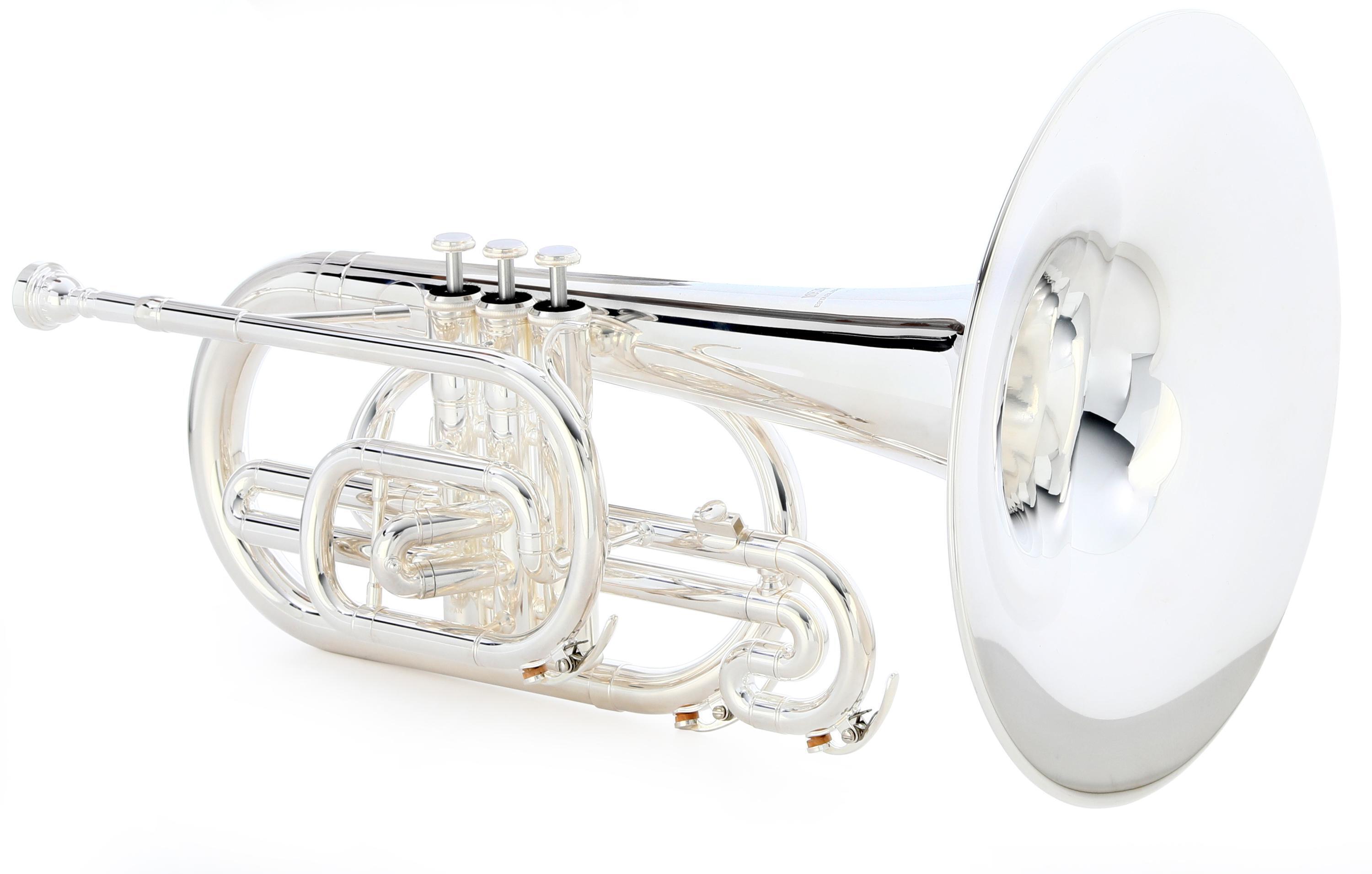 Yamaha YMP-204MS Marching Mellophone - Silver-plated