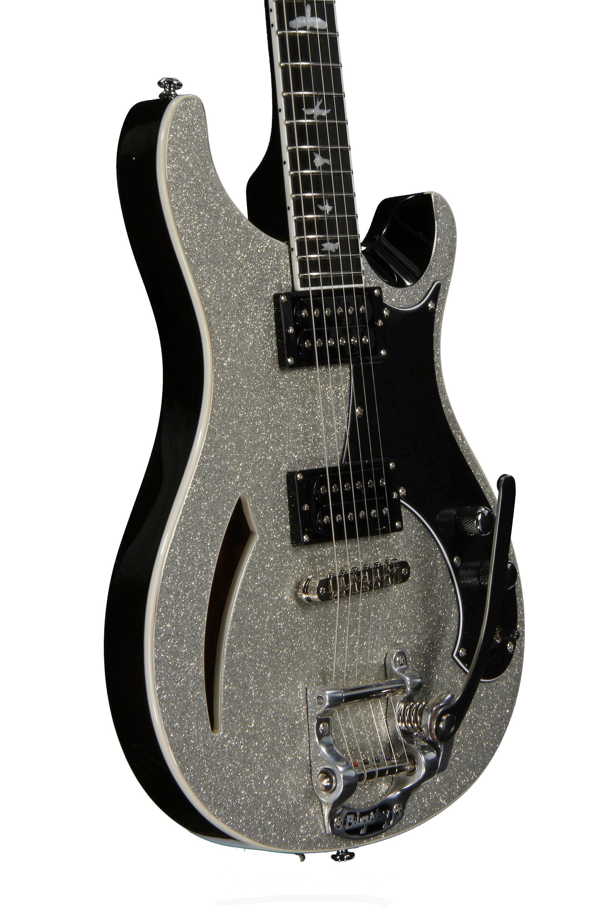 PRS SE Hollowbody LTD - Silver Sparkle | Sweetwater