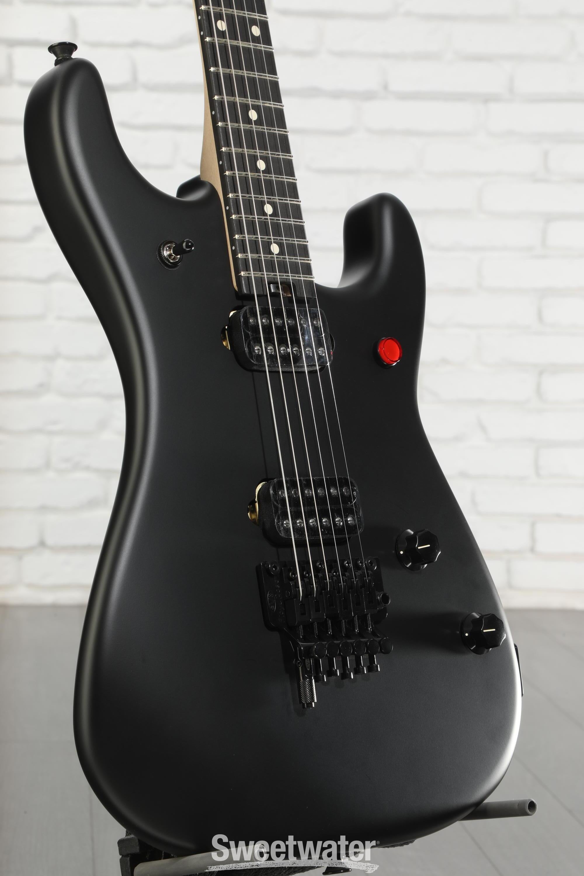 ギター EVH 5150 Deluxe Black Burst EVH 5150 Series Standard Electric Guitar - Stealth Black with