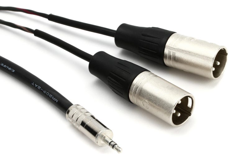 TCB7 | 3.5mm TRS Male to Dual XLR Female Audio Output Cable | Movo