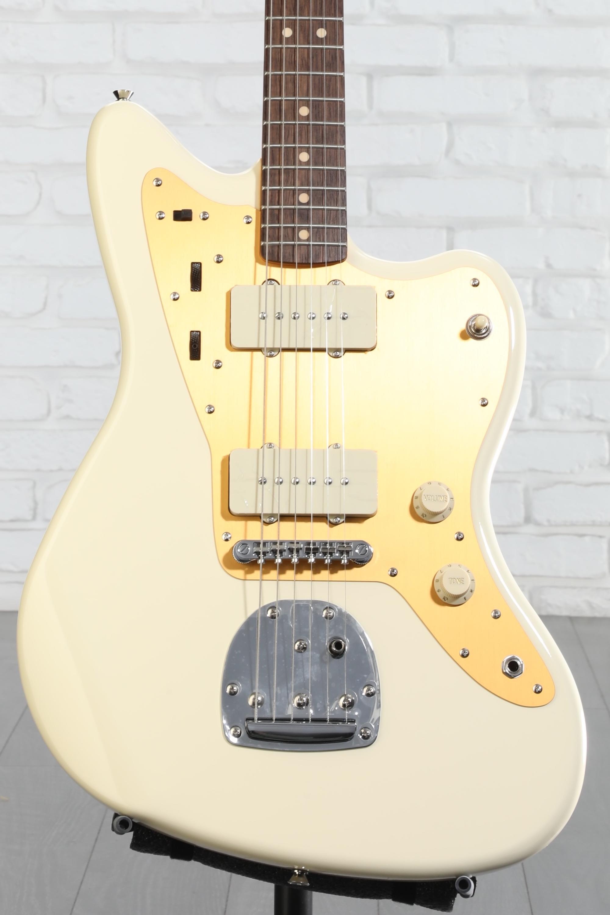 Squier J Mascis Signature Jazzmaster - Vintage White with Indian