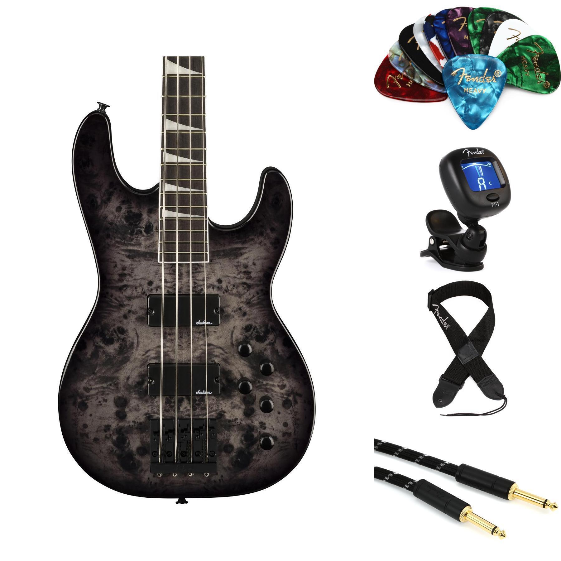 Jackson JS Series Concert Bass CB JS3P Bass Guitar Essentials Bundle
