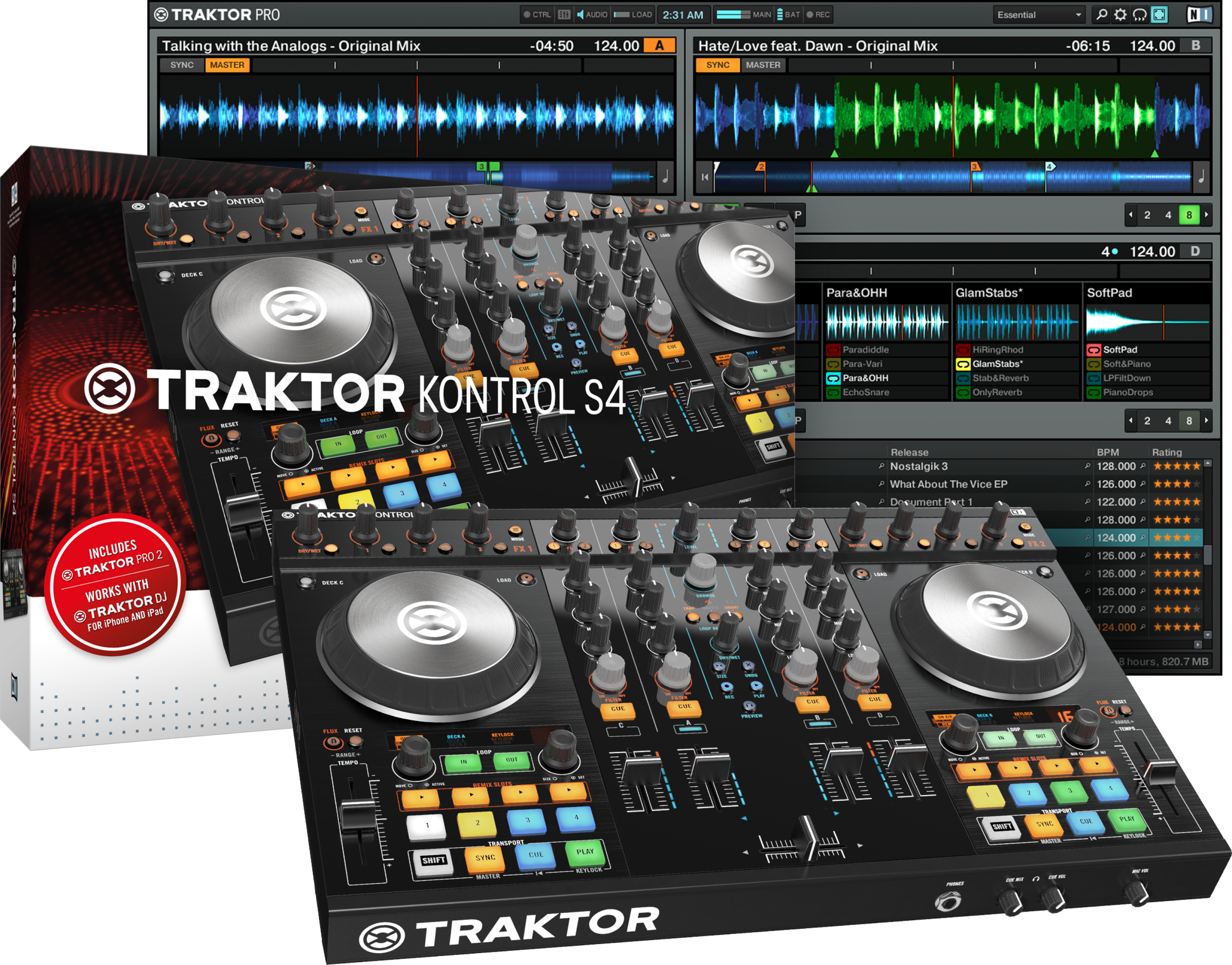 Native Instruments Traktor Kontrol S4 MK2 | Sweetwater