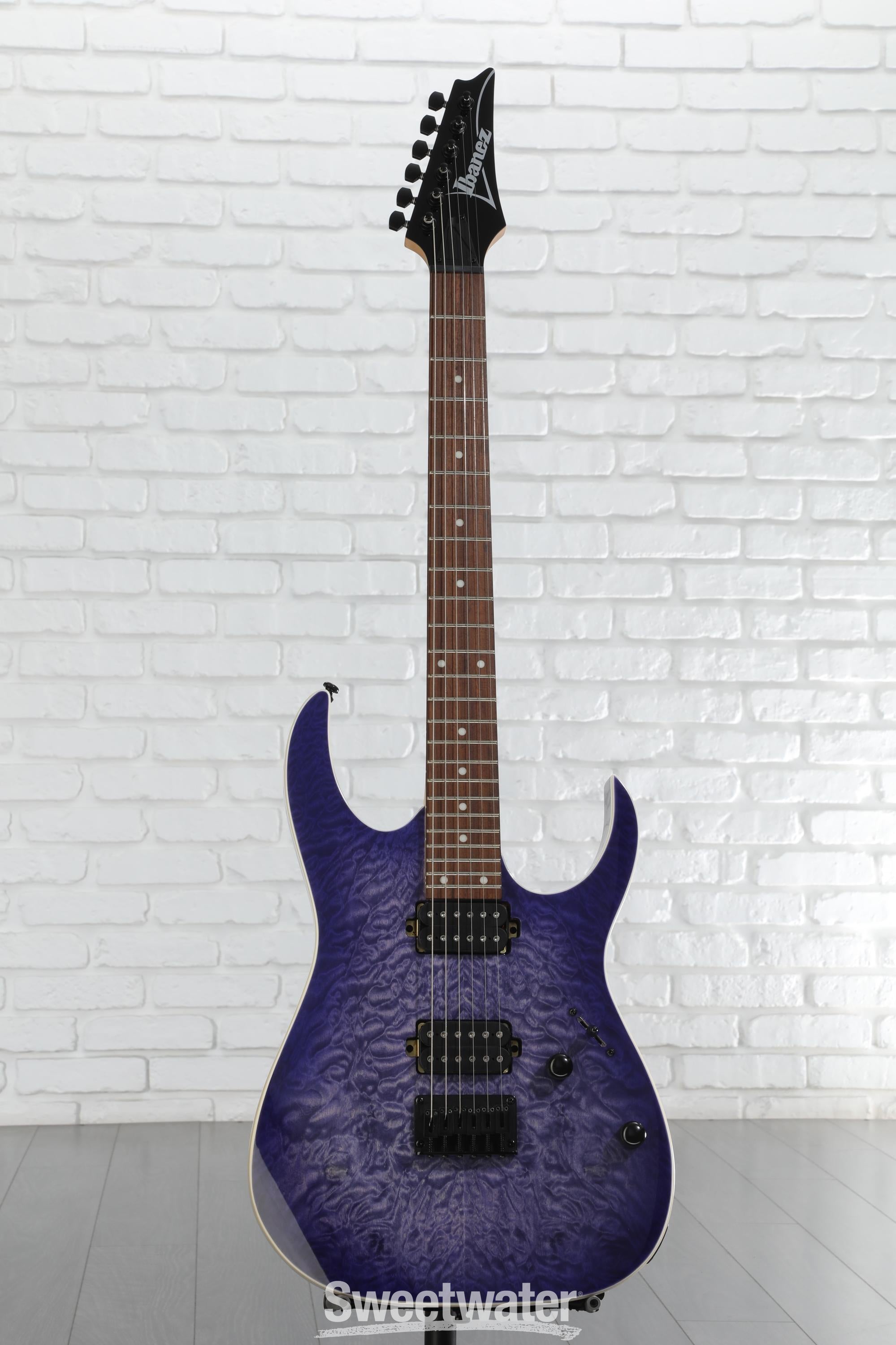 Ibanez RG421QM アイバニーズ Amazon.com: Ibanez RG421QM Electric Guitar - Cerulean Blue