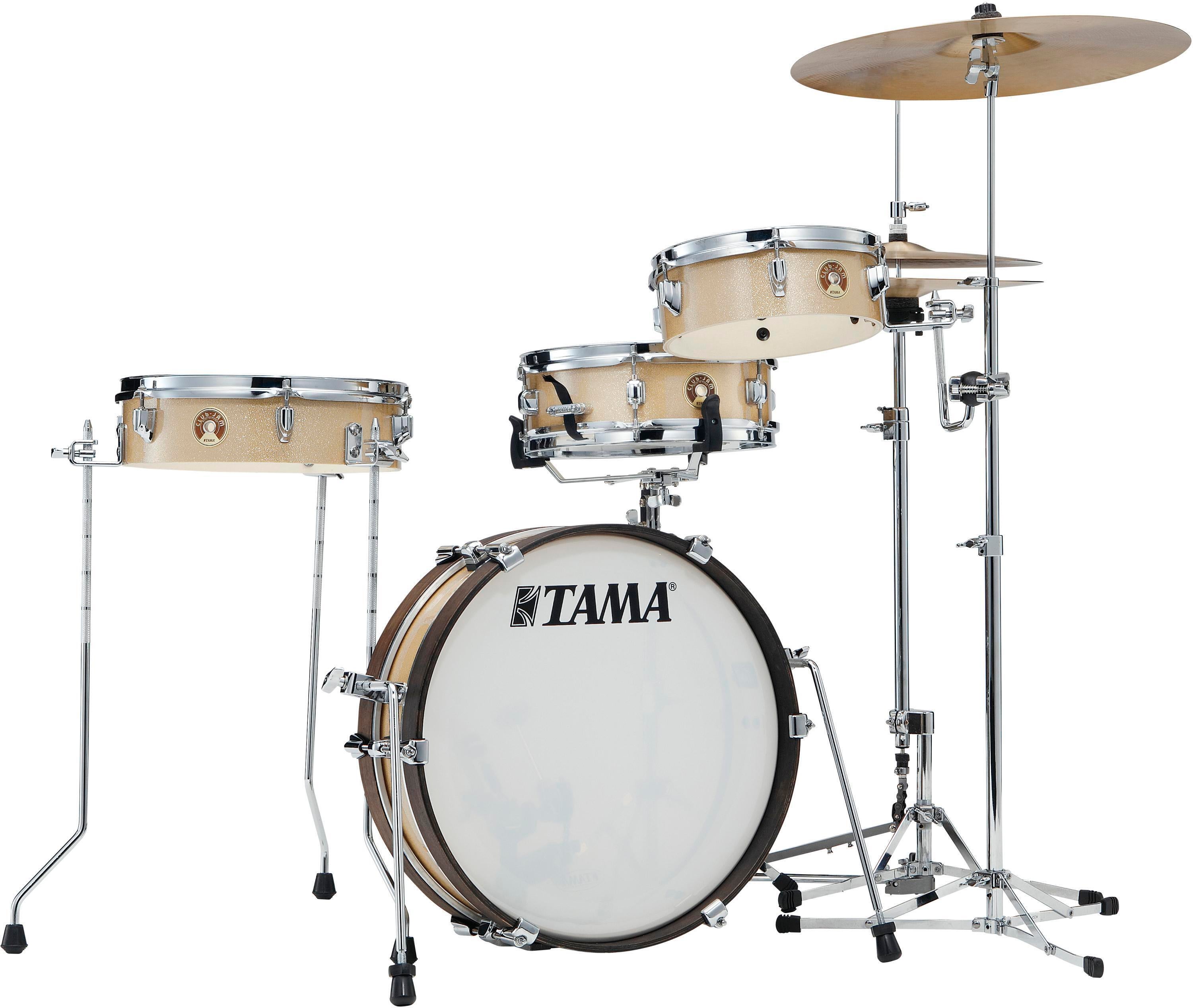 Tama Club-JAM Pancake LJK48P 4-piece Shell Pack with Snare Drum - Champagne  Mist