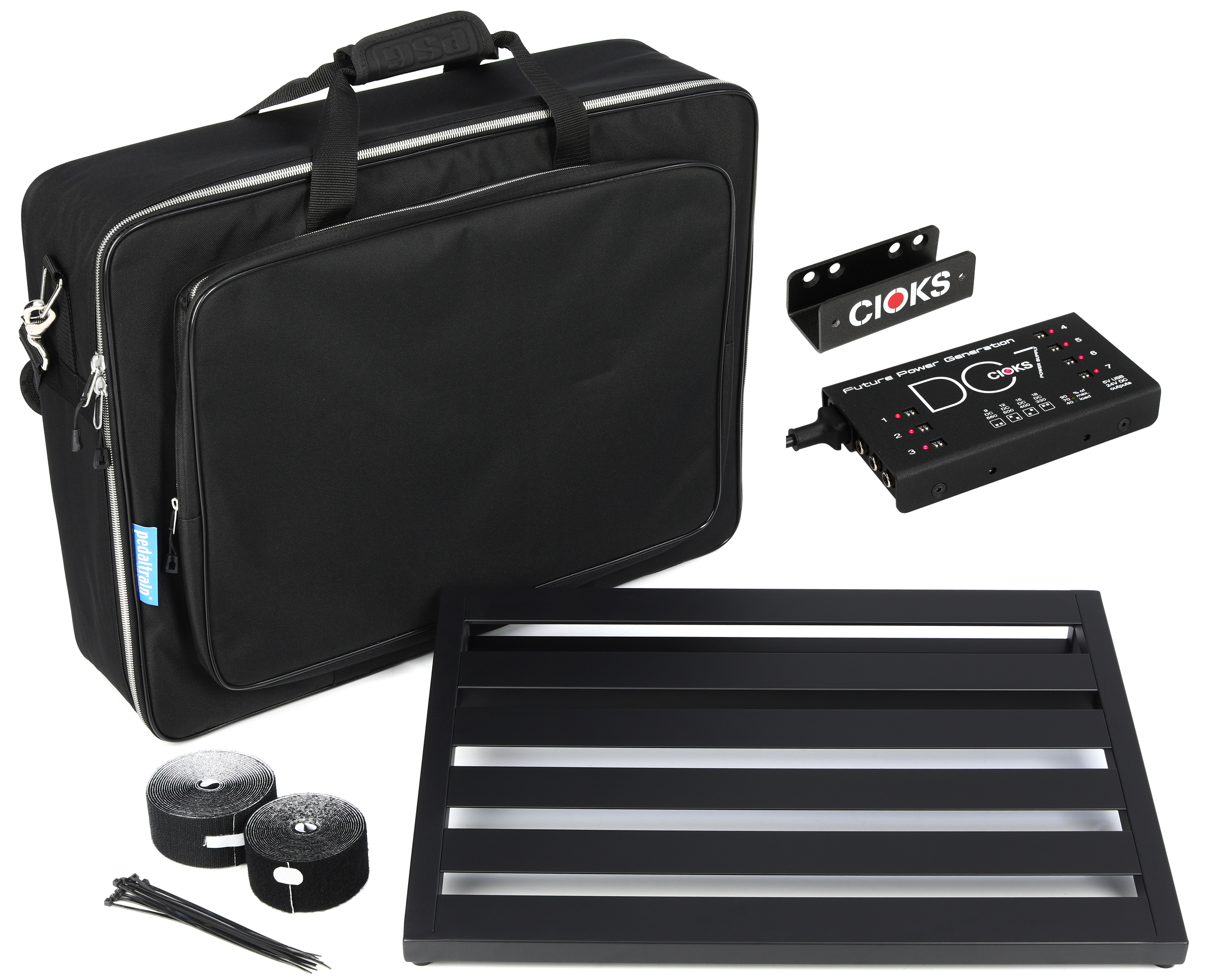 Photo of Pedaltrain XD-24 24-inch x 17.5-inch Pedalboard with CIOKS DC7 Power Supply and Soft Case