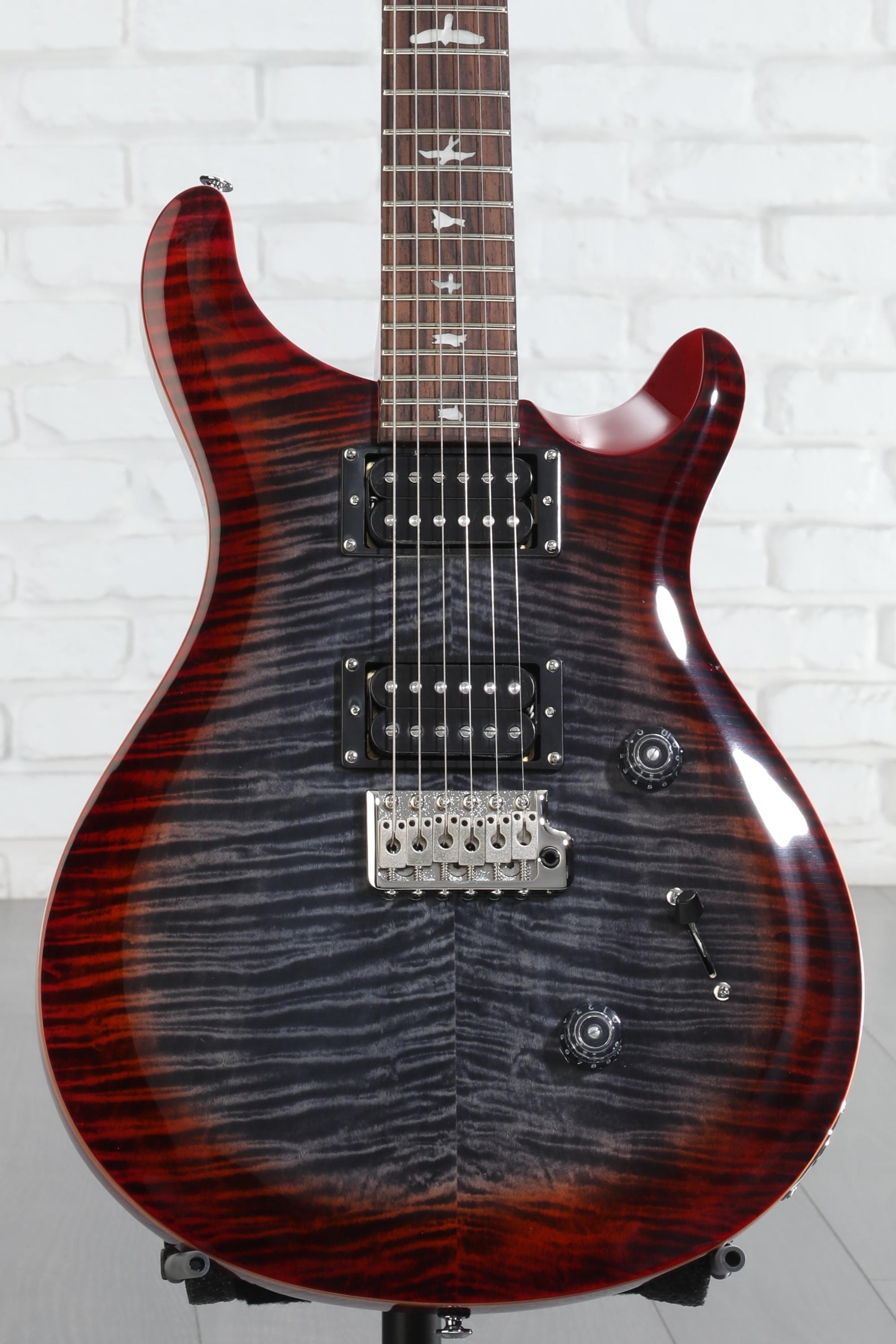 ギター mamePRS SE Custom24 Chacoal Burst PRS SE Custom 24 Electric Guitar - Charcoal Cherry Burst