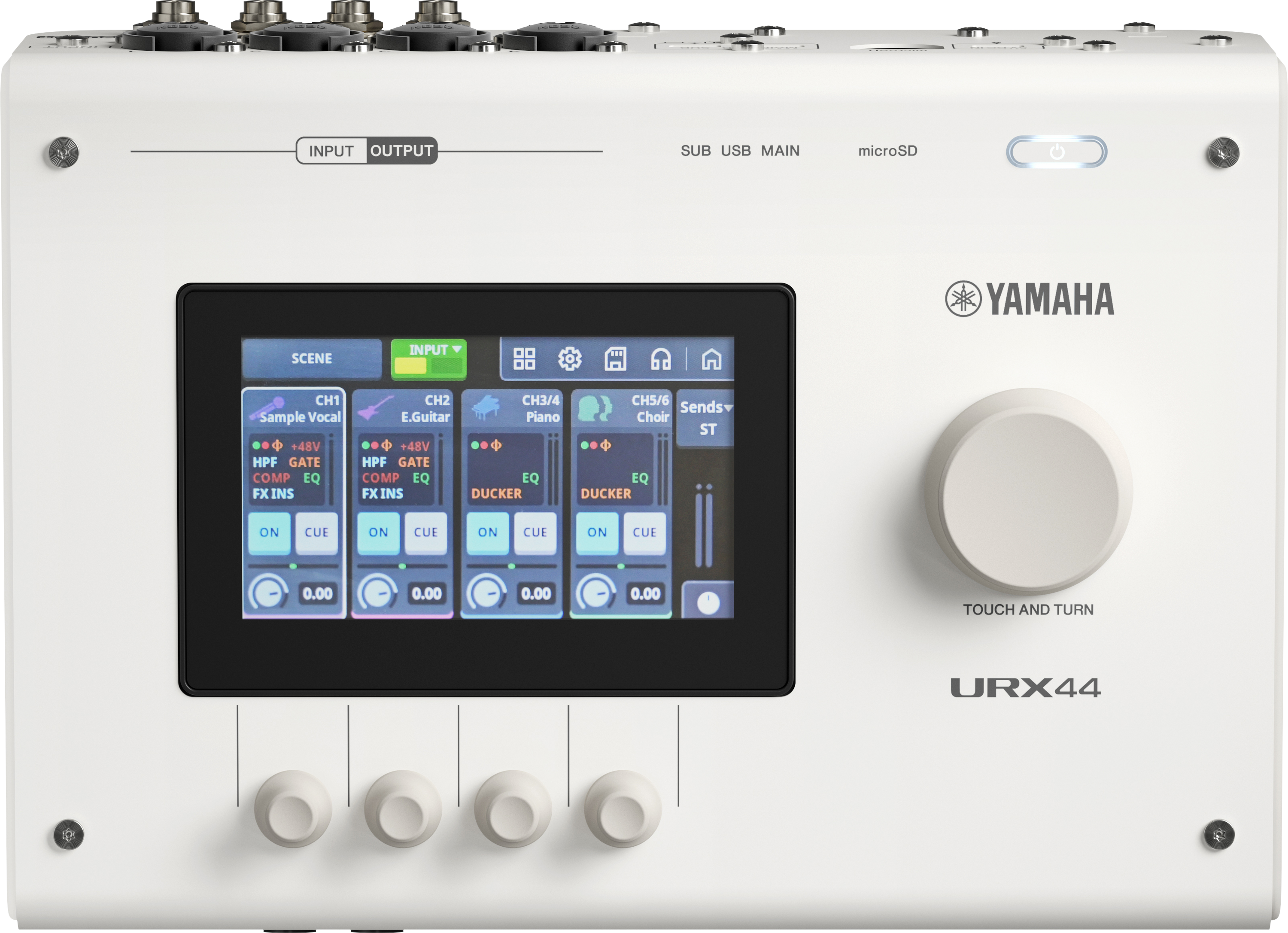 Yamaha URX44 USB-C Audio Interface - White