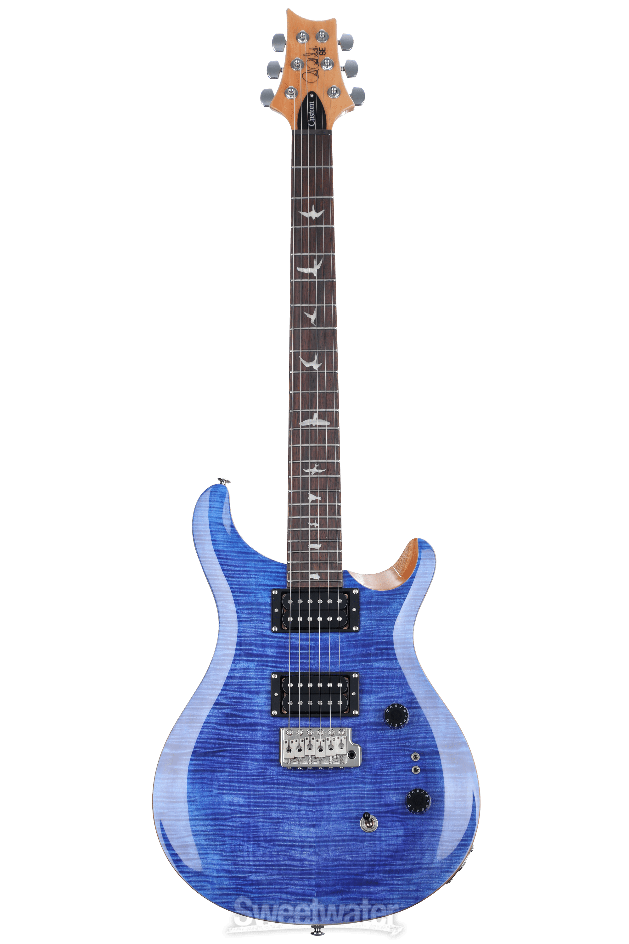【美品】PRS SE Custom 24-08 Faded Blue PRS SE Custom 24-08 Electric Guitar - Faded Blue | Sweetwater