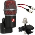 Photo of sE Electronics V Beat Supercardioid Dynamic Drum Microphone Bundle with Clamp and Cable