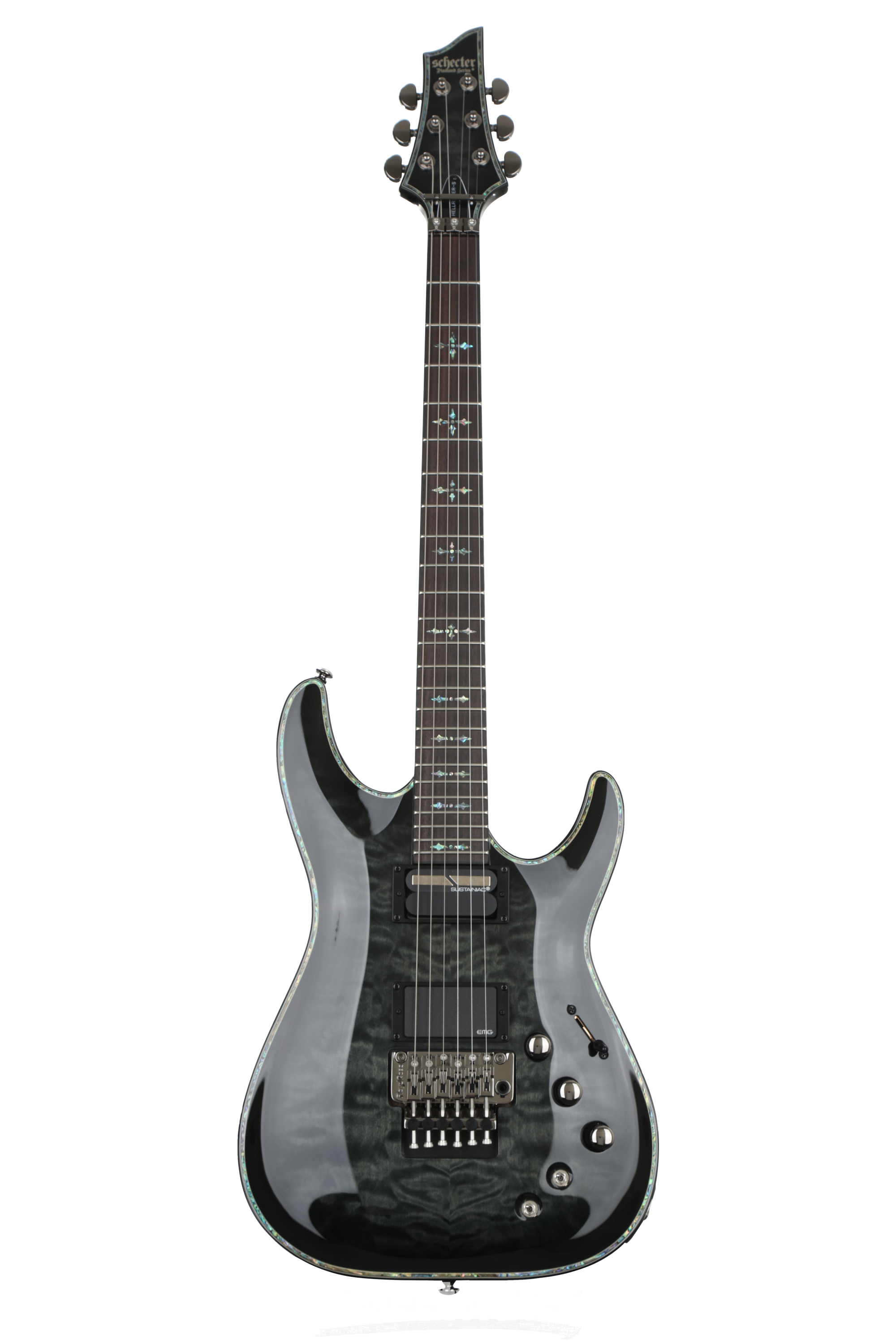 Schecter Hellraiser C-1 FR-S - Trans Black Burst - Sweetwater 