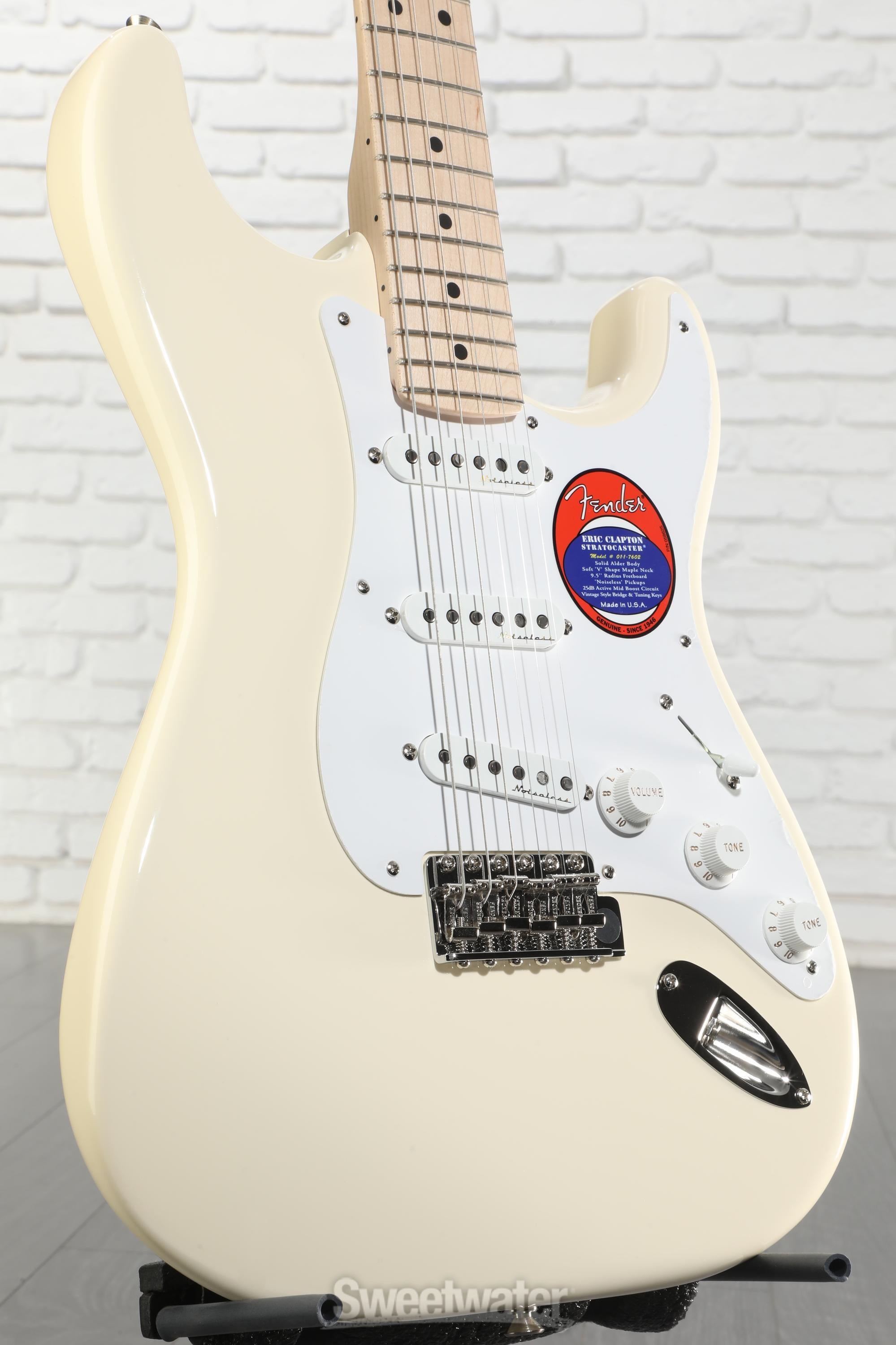 Fender Eric Clapton Stratocaster - Olympic White with Maple