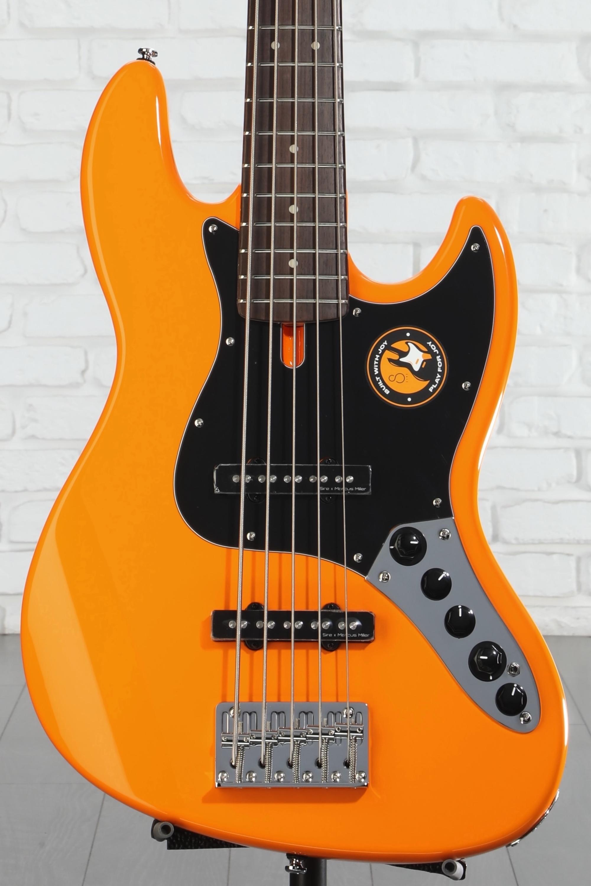 Sire V3 5弦 Sire Marcus Miller V3 5-string Bass Guitar - Orange | Sweetwater