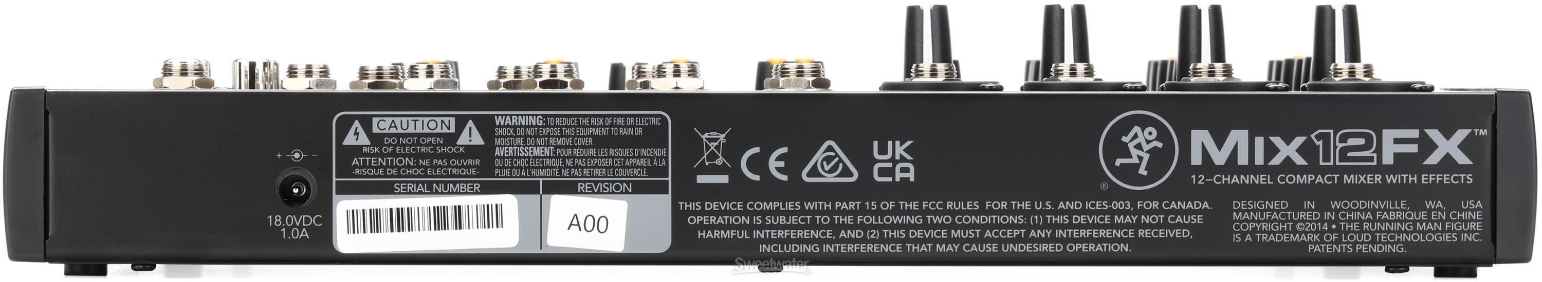 Mackie Mix12FX 12-channel Compact Mixer with Effects