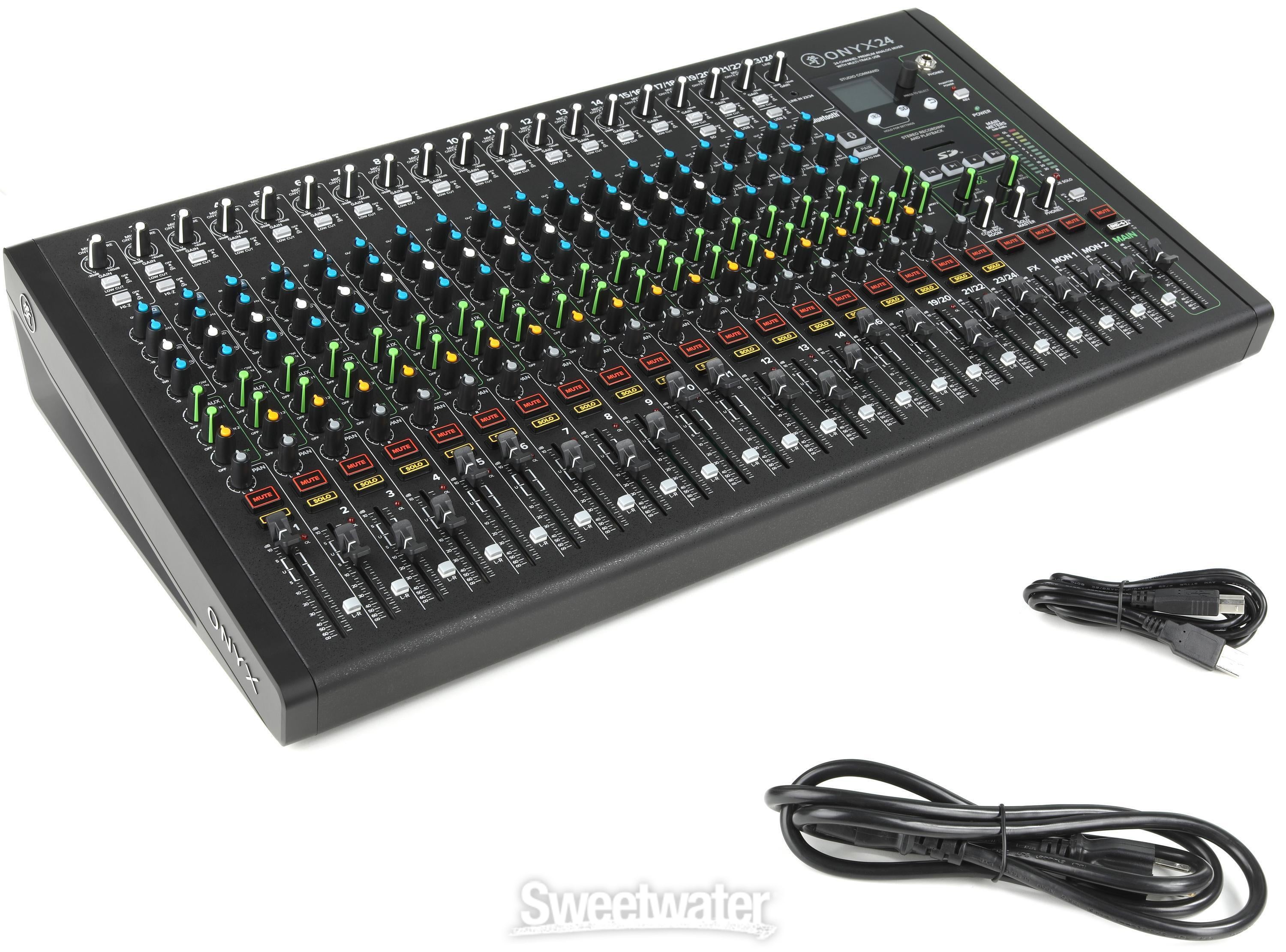 Mackie Onyx24 24-channel Analog Mixer with Multi-track USB 