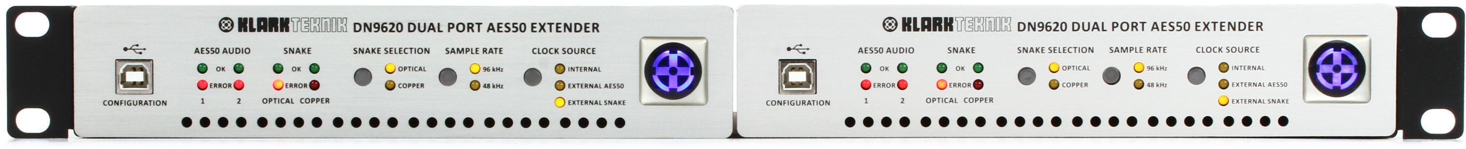 Photo of Klark Teknik DN9620 Dual-port AES50 Extender - 1 Pair