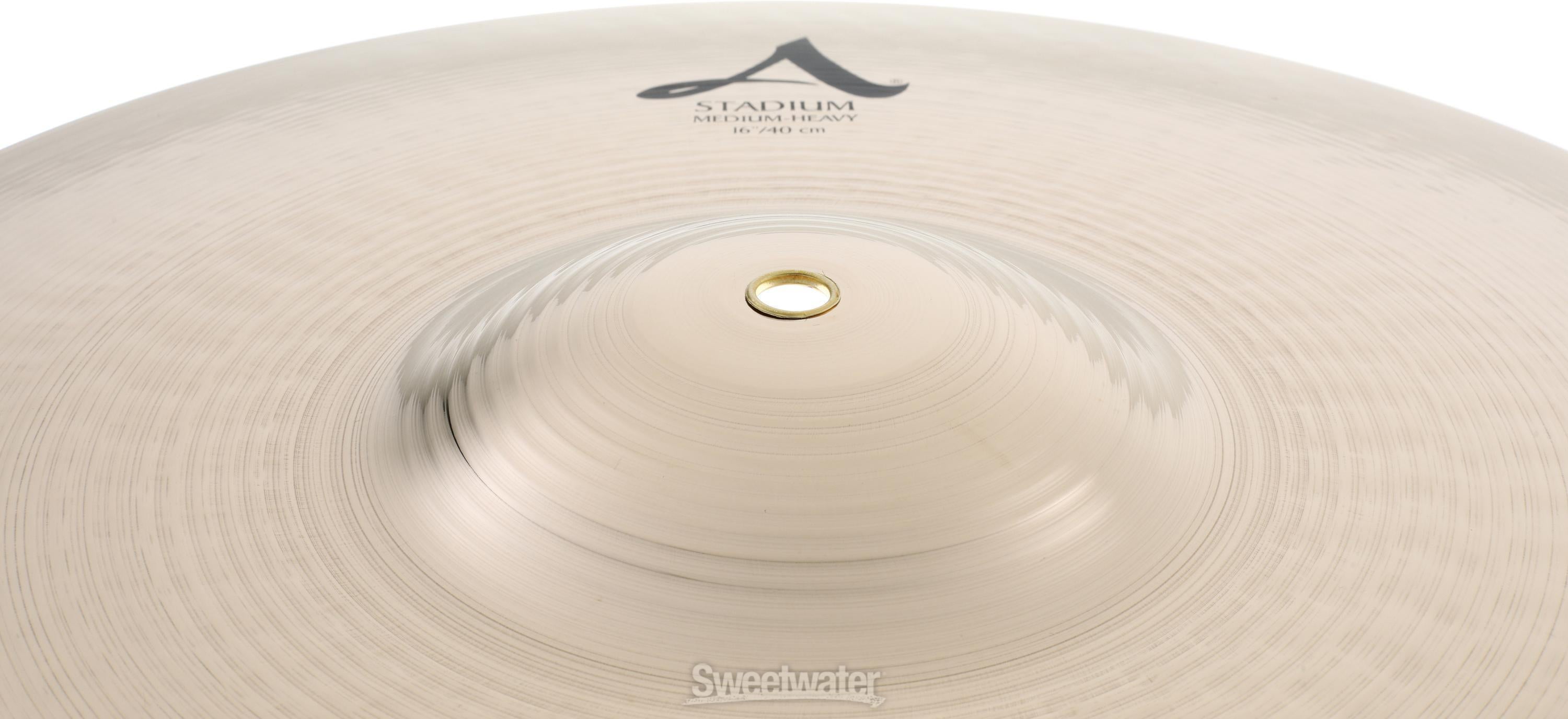 Zildjian 16-inch A Stadium Medium Heavy Crash Cymbals | Sweetwater