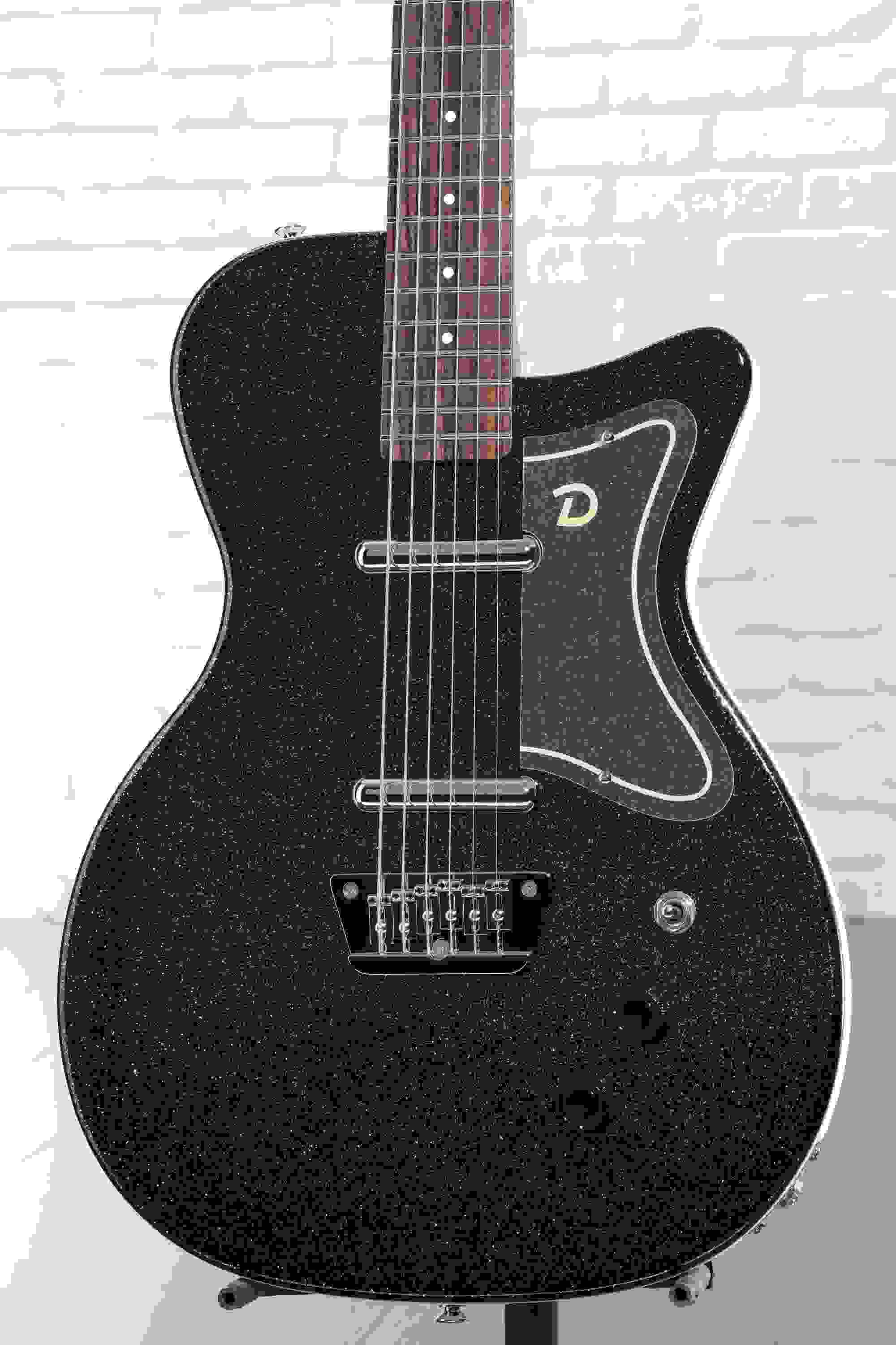 Danelectro Baritone Electric Guitar - Black Metalflake