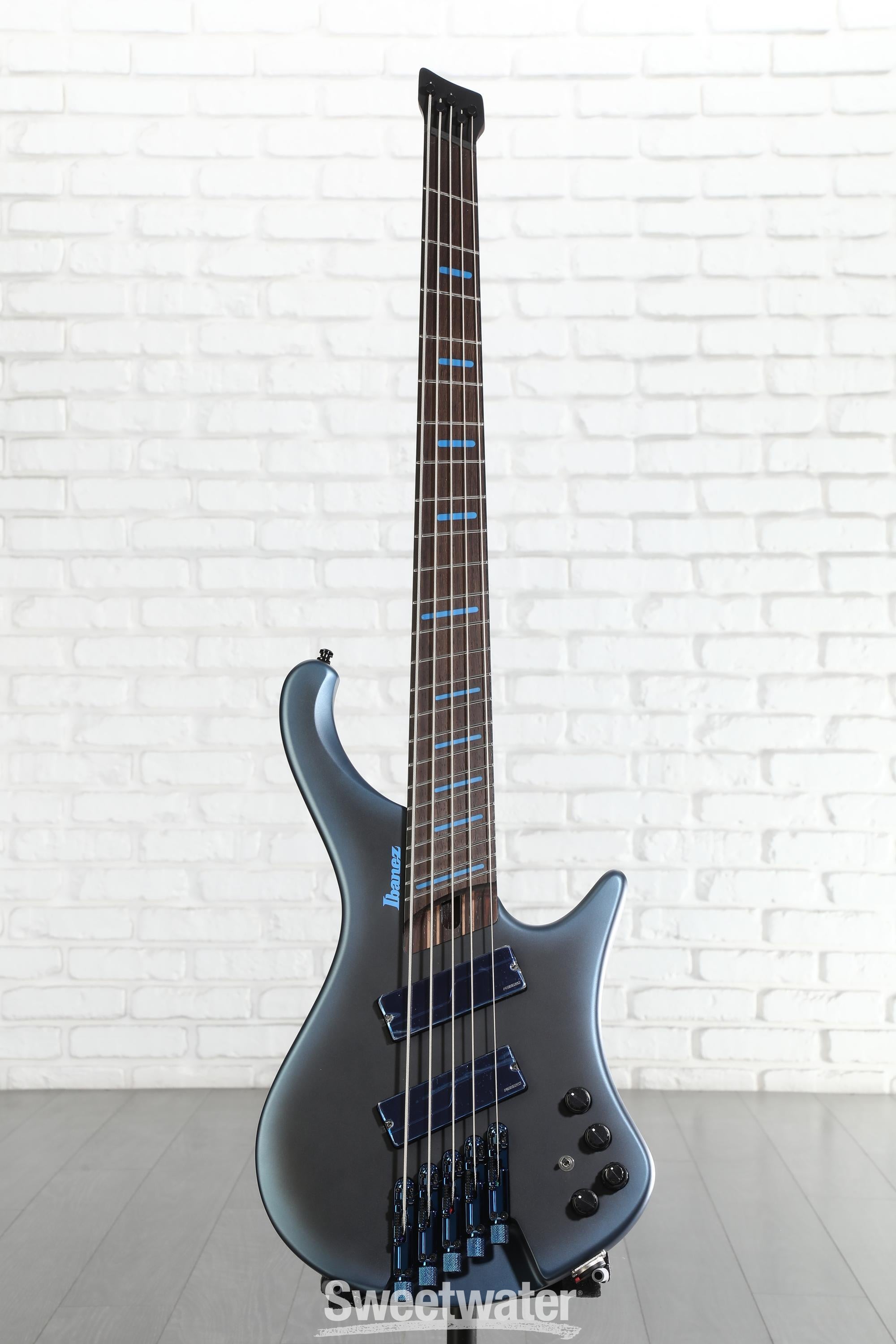 Ibanez Bass Workshop EHB5MSBSP 5-string Multi-scale Bass Guitar - Midnight Arctic Ocean Matte