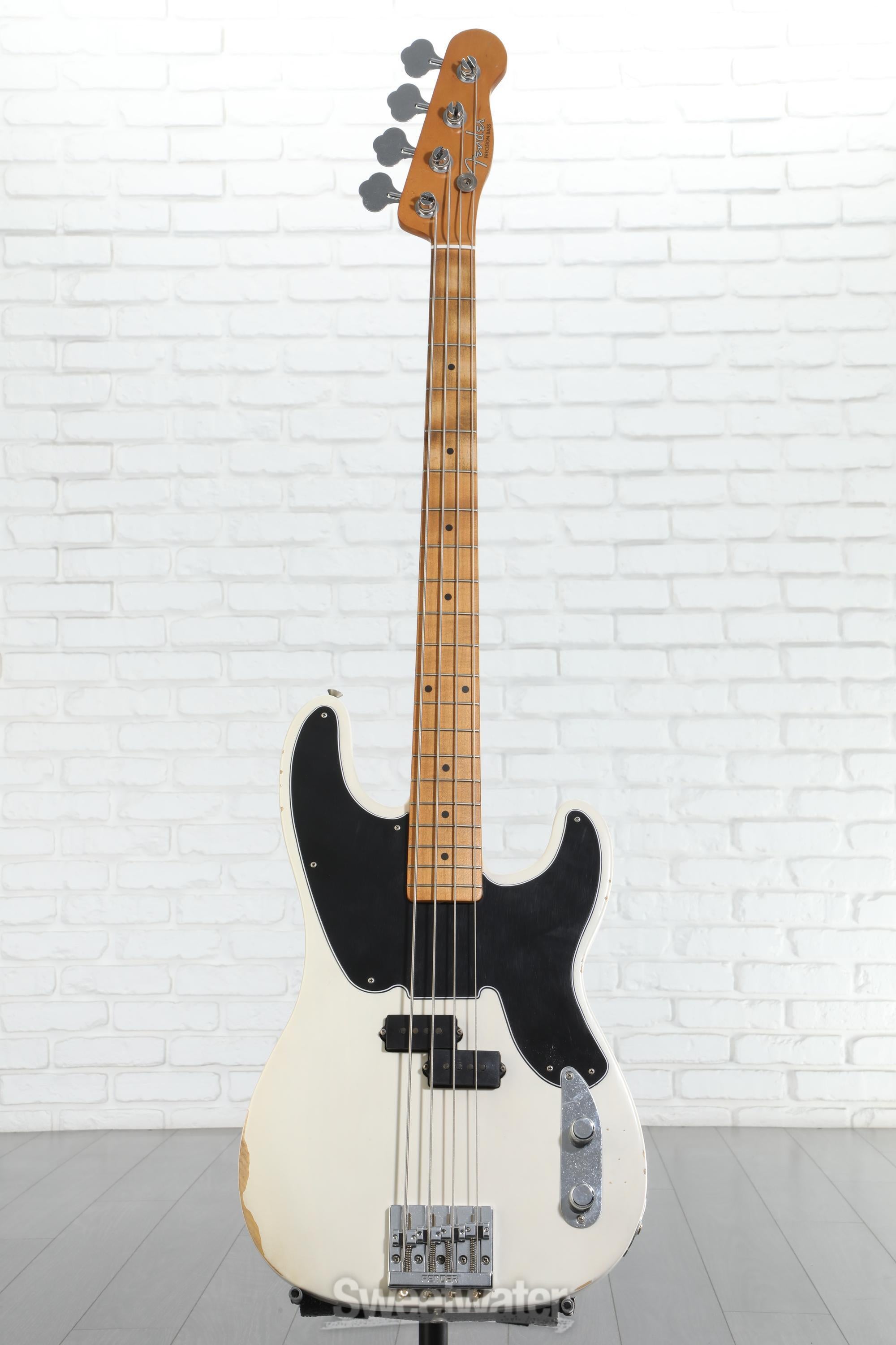 Fender Mike Dirnt Road Worn Precision Bass - White Blonde