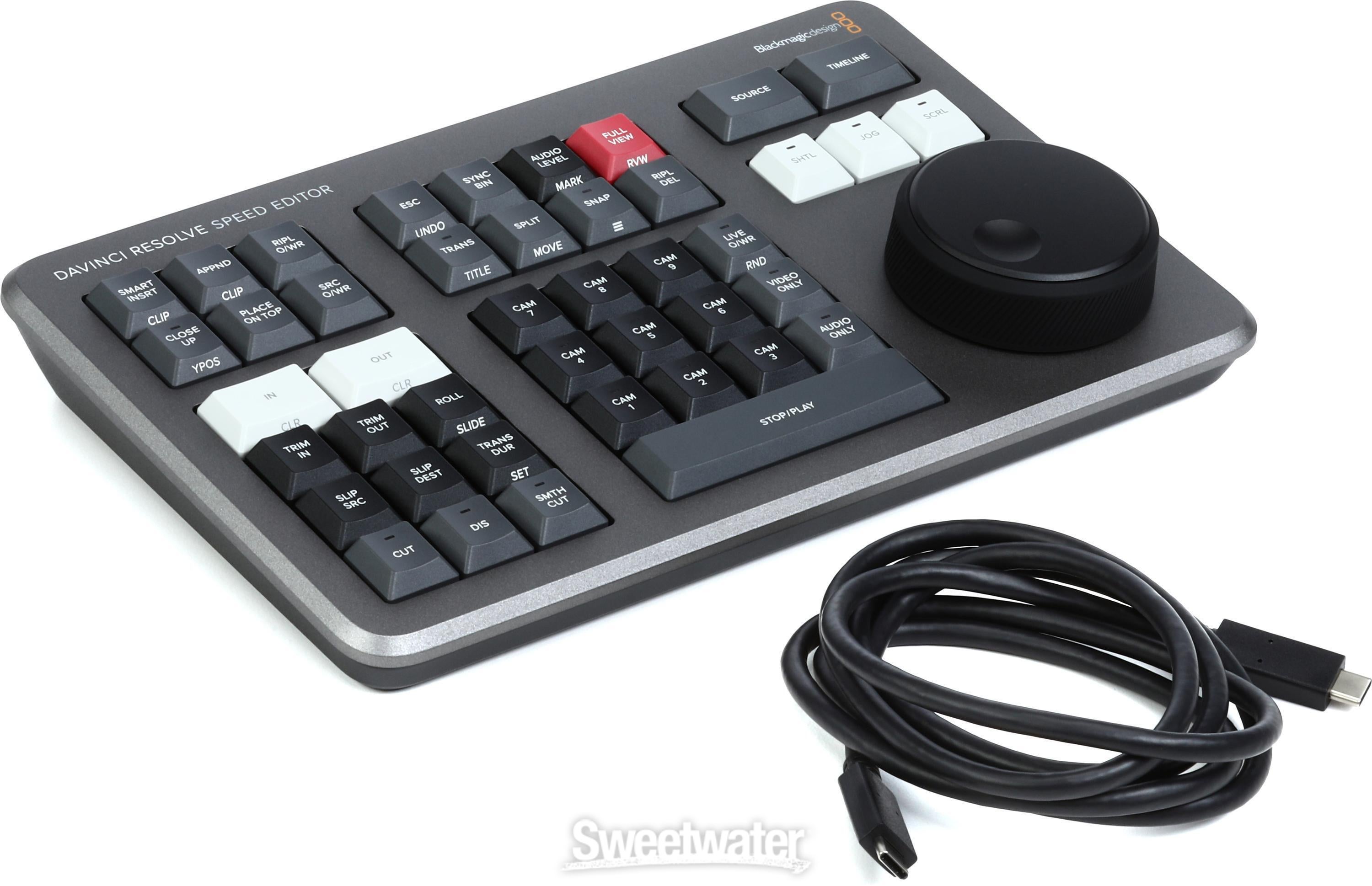 Blackmagic Design DaVinci Resolve Speed Editor Keyboard | Sweetwater