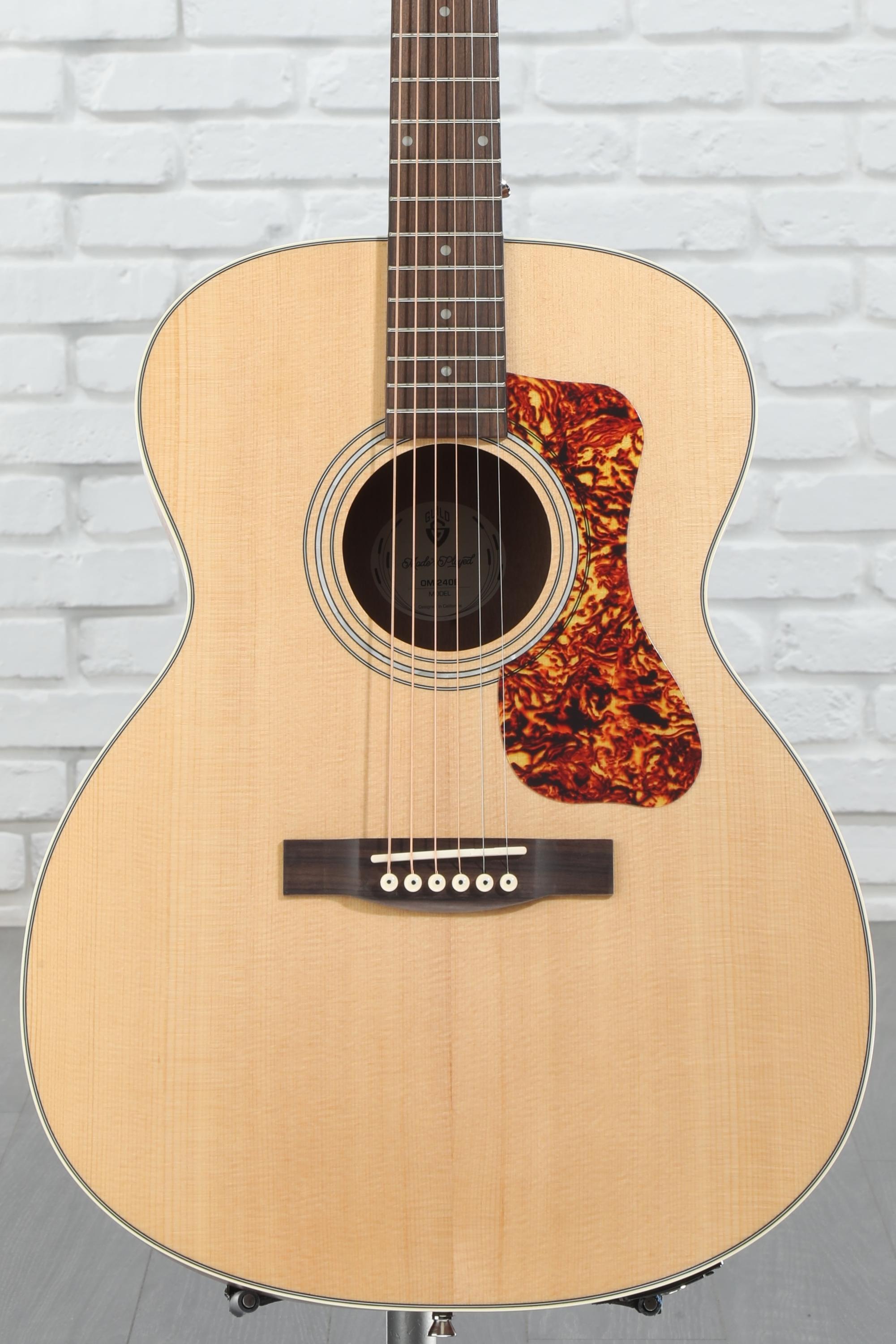 Guild OM-240E Acoustic-electric Guitar - Natural | Sweetwater Guild OM-240E Acoustic-electric Guitar - Natural | Sweetwater