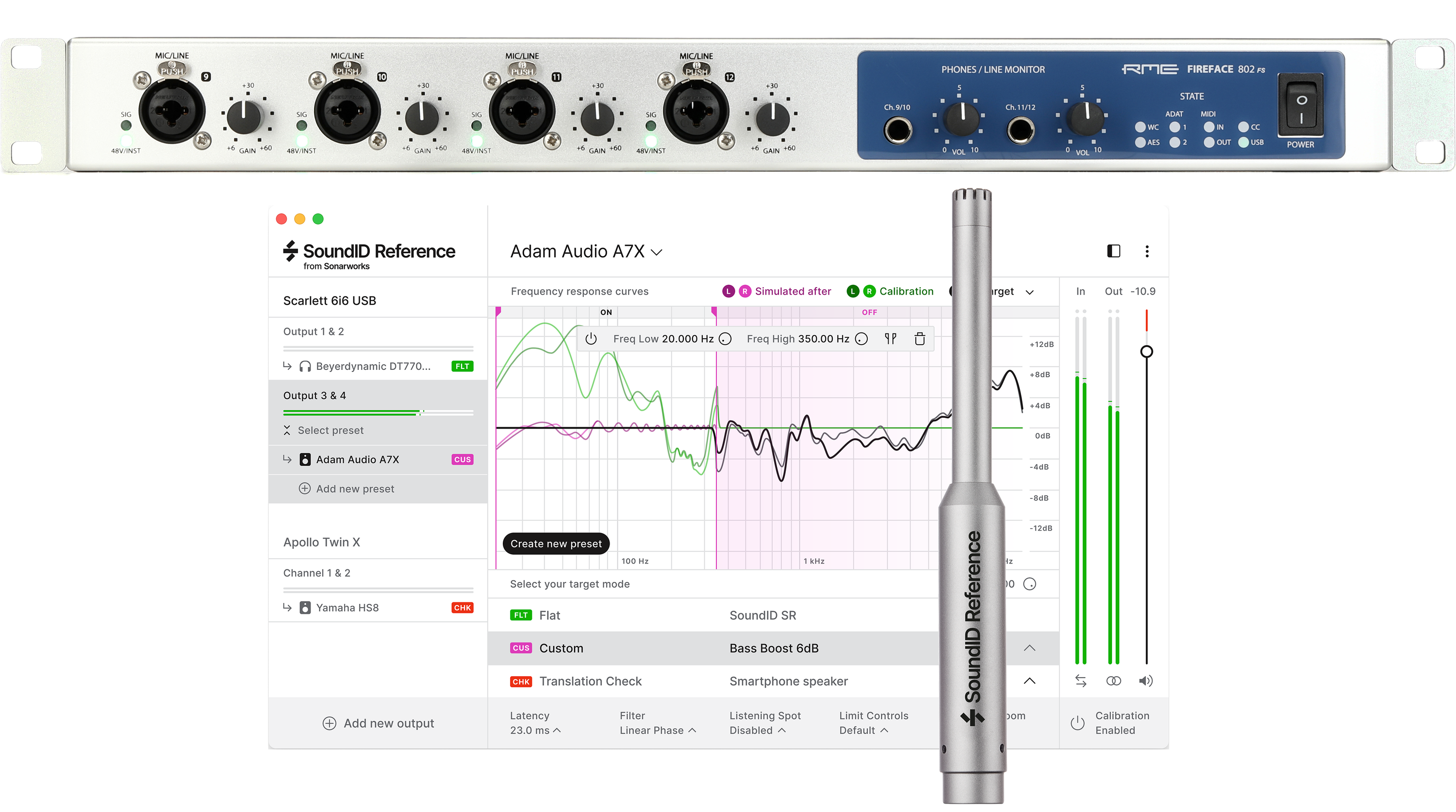 RME Fireface UFX III USB 3.0 Audio Interface with Sonarworks