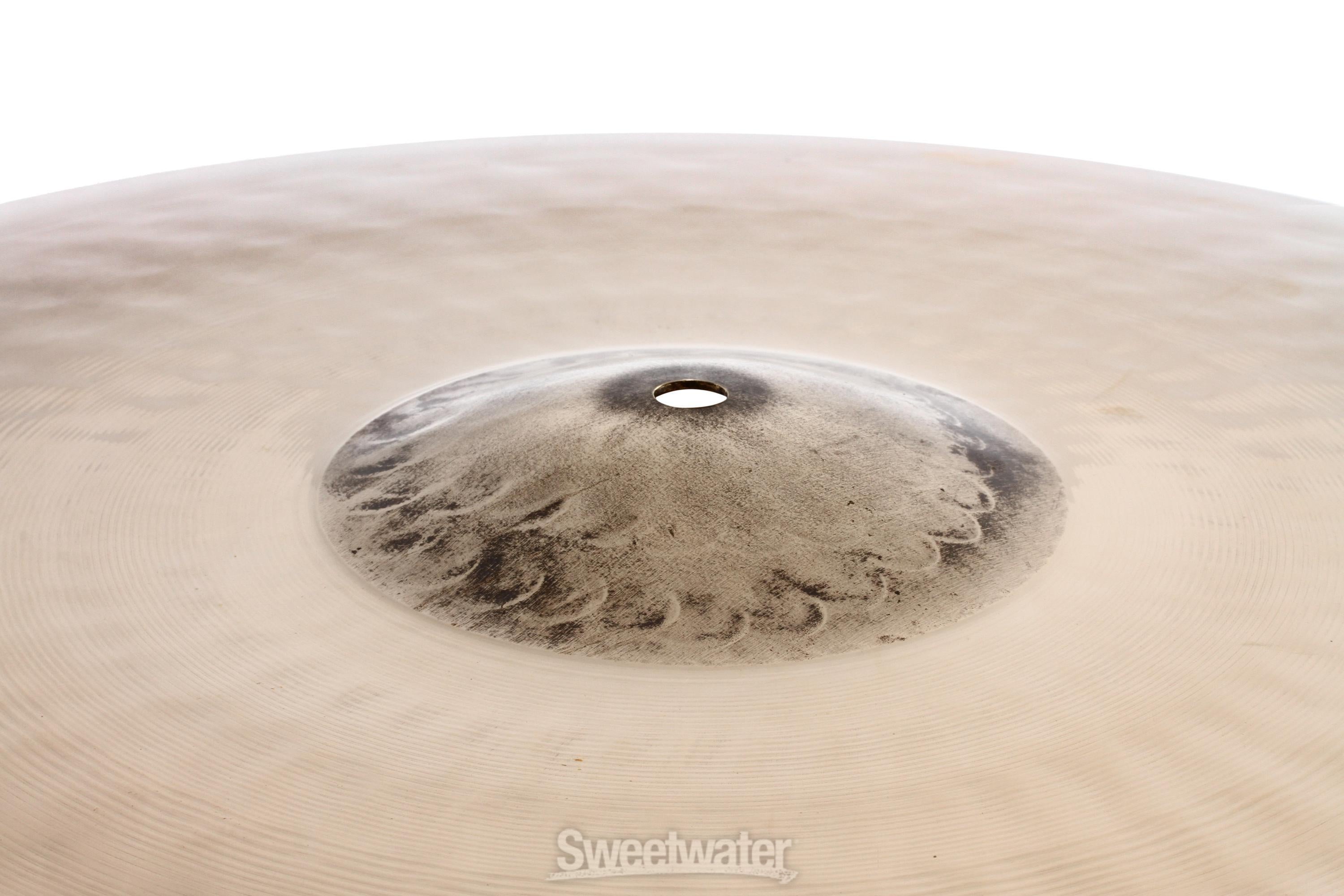 Sabian 21 inch HHX Raw Bell Dry Ride Cymbal - Brilliant Finish