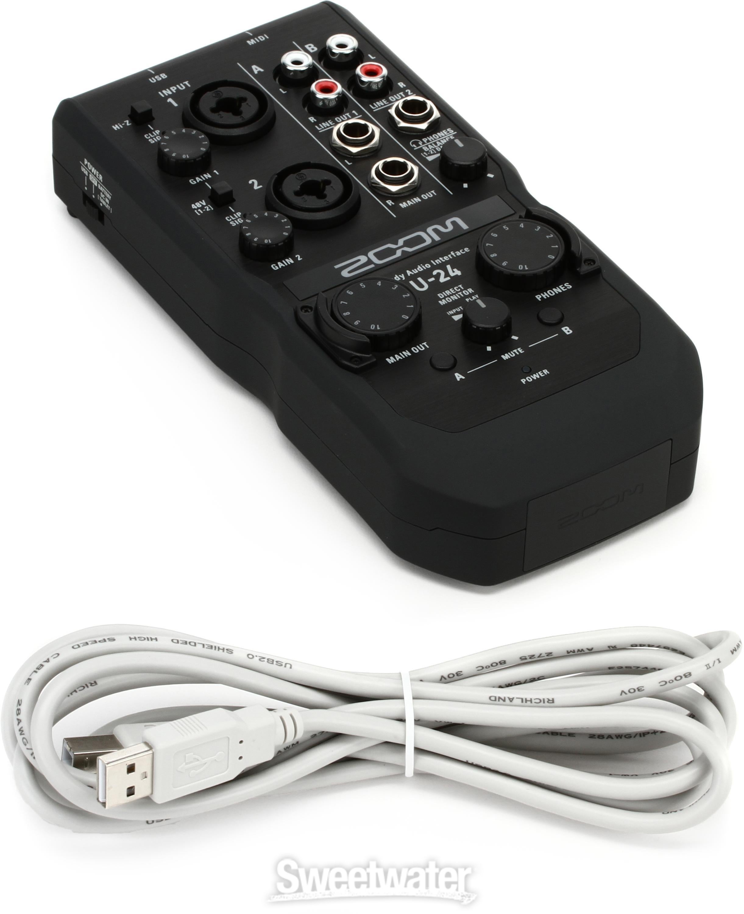 Zoom U-24 Handy Audio Interface | Sweetwater