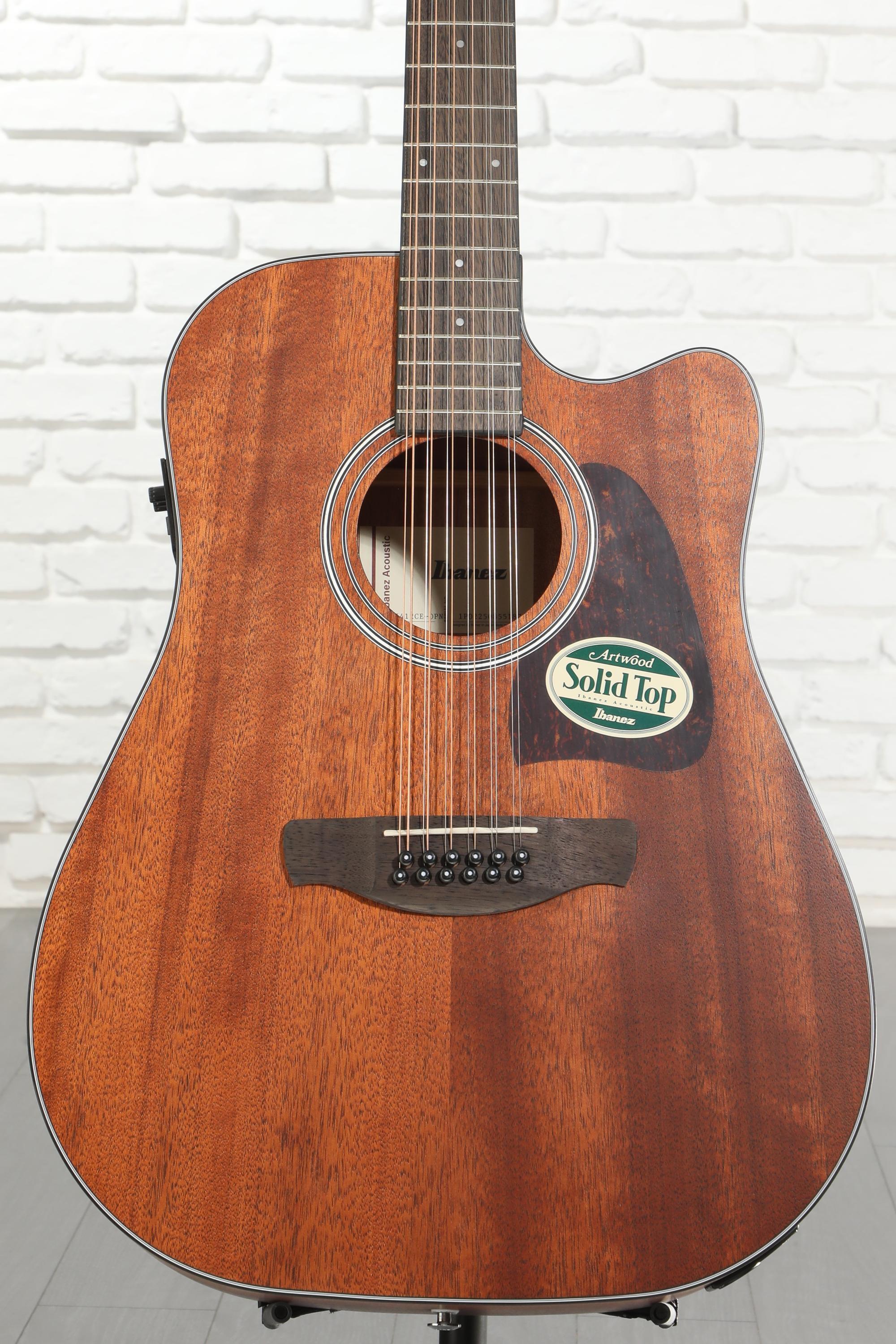 Ibanez AW5412CE 12-string Acoustic-electric Guitar - Open Pore