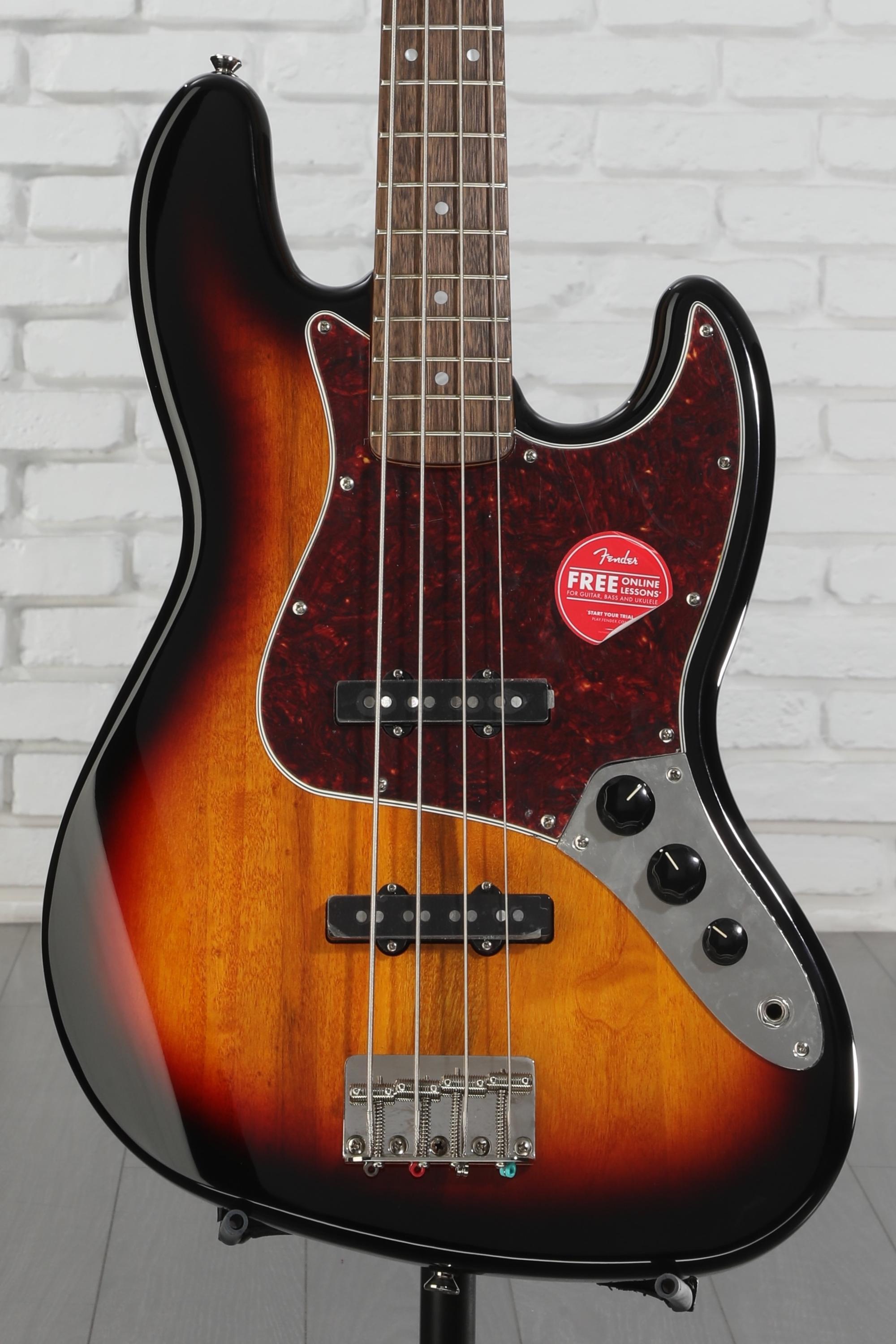 Squier Jazz Bass ClassicVibe 60’s Amazon.com: Squier Classic Vibe 60s Jazz Bass, Daphne Blue, Laurel