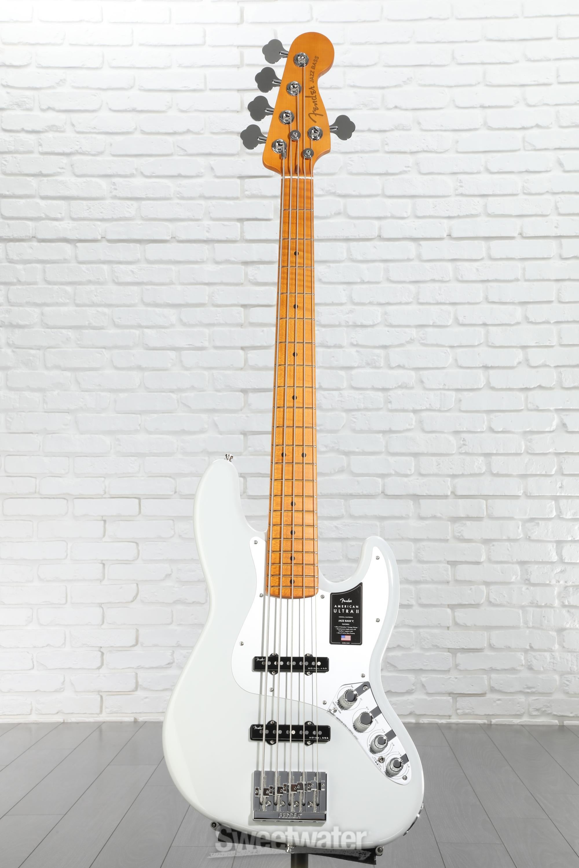 Fender American Ultra II Jazz Bass V - Avalanche, Maple