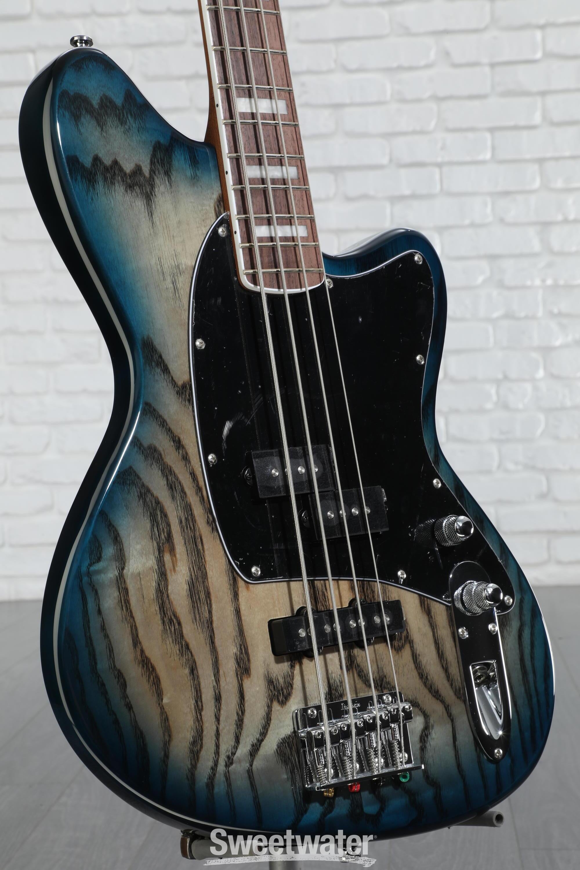 Ibanez Talman Bass Standard - Cosmic Blue Starburst
