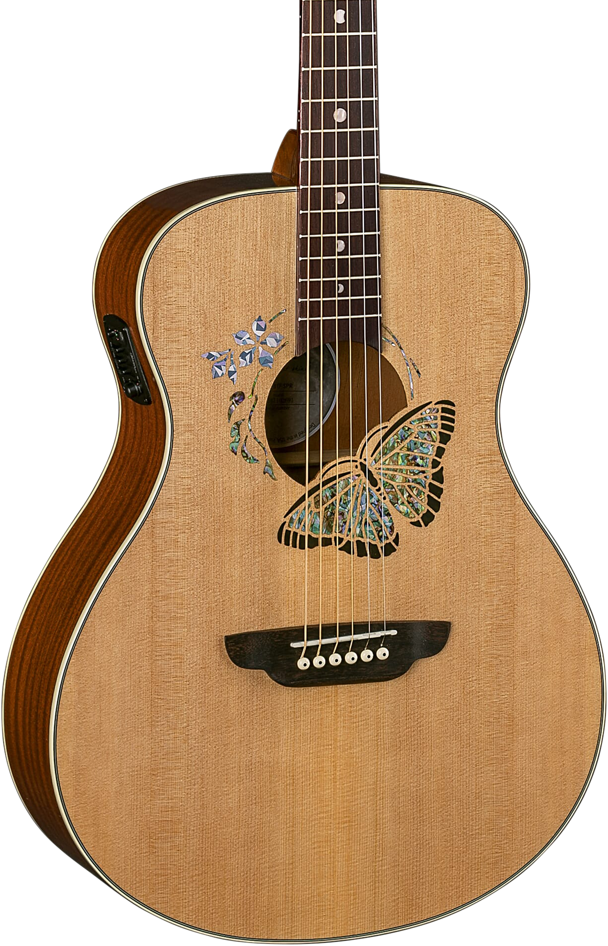 Luna Oracle Butterfly Acoustic-electric Guitar - Natural