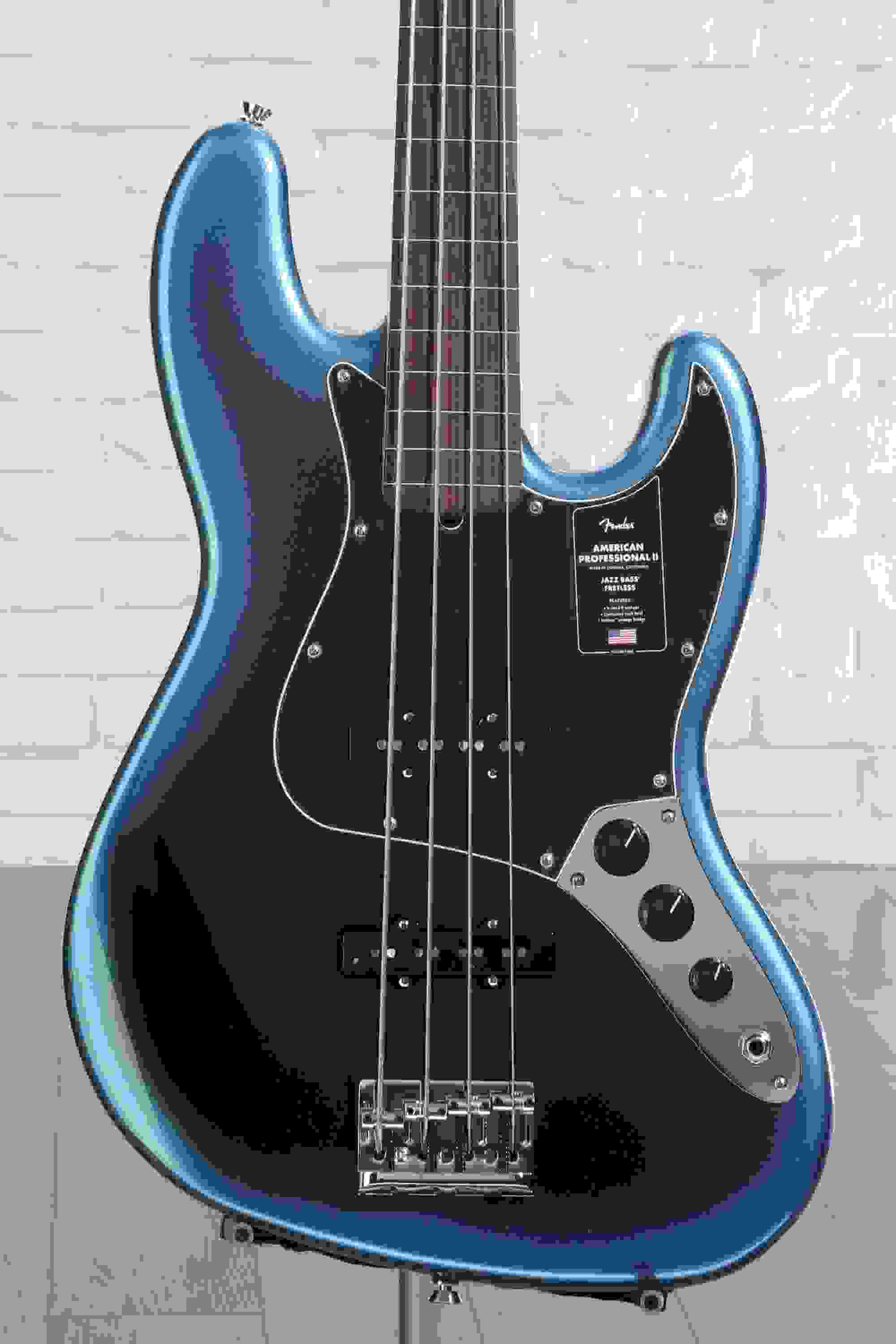 Fender American Professional II Jazz Bass Fretless - Dark Night with Rosewood Fingerboard
