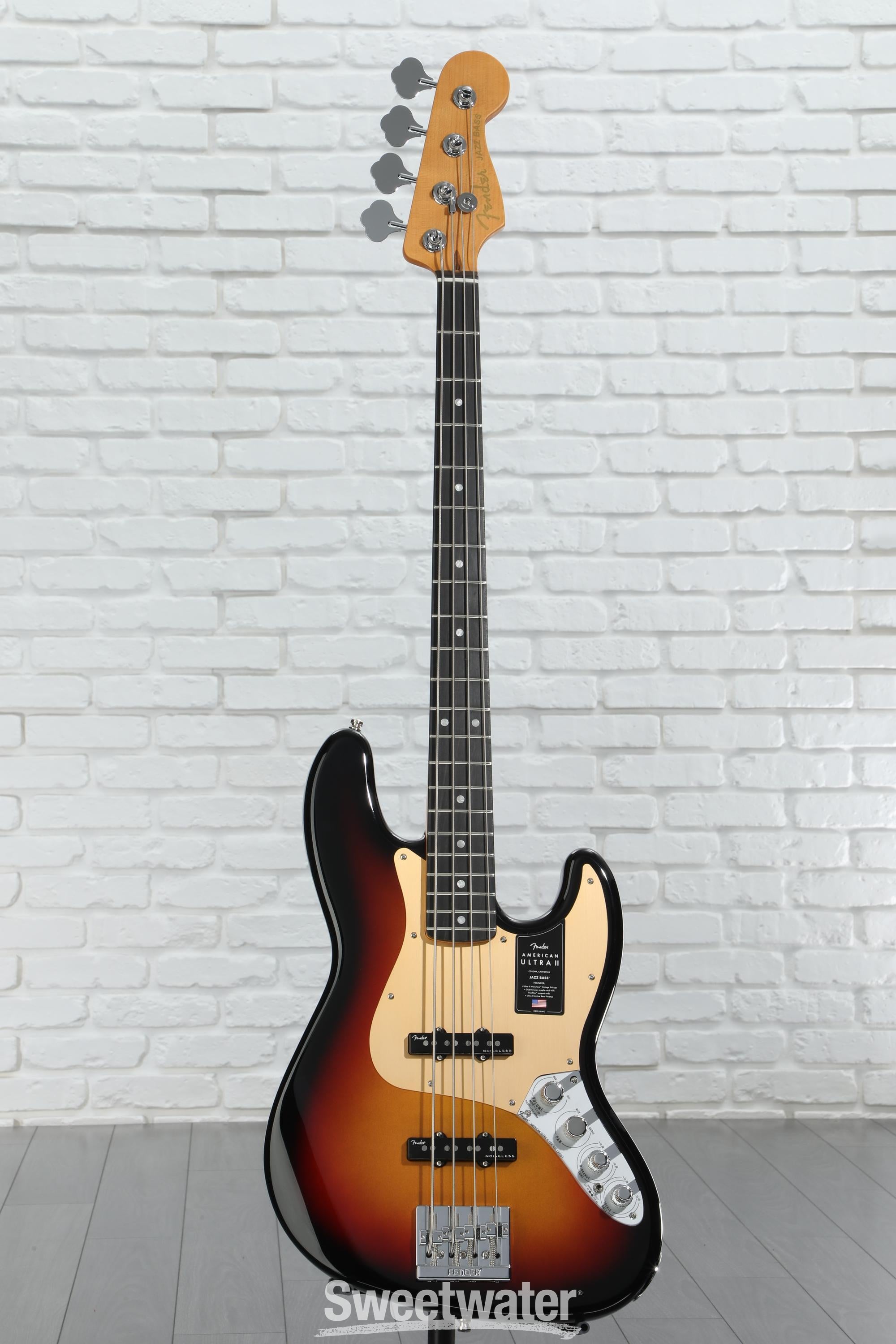 ベース FENDER American Ultra II Jazz Bass Fender American Ultra II Jazz Bass - Sinister Red, Maple