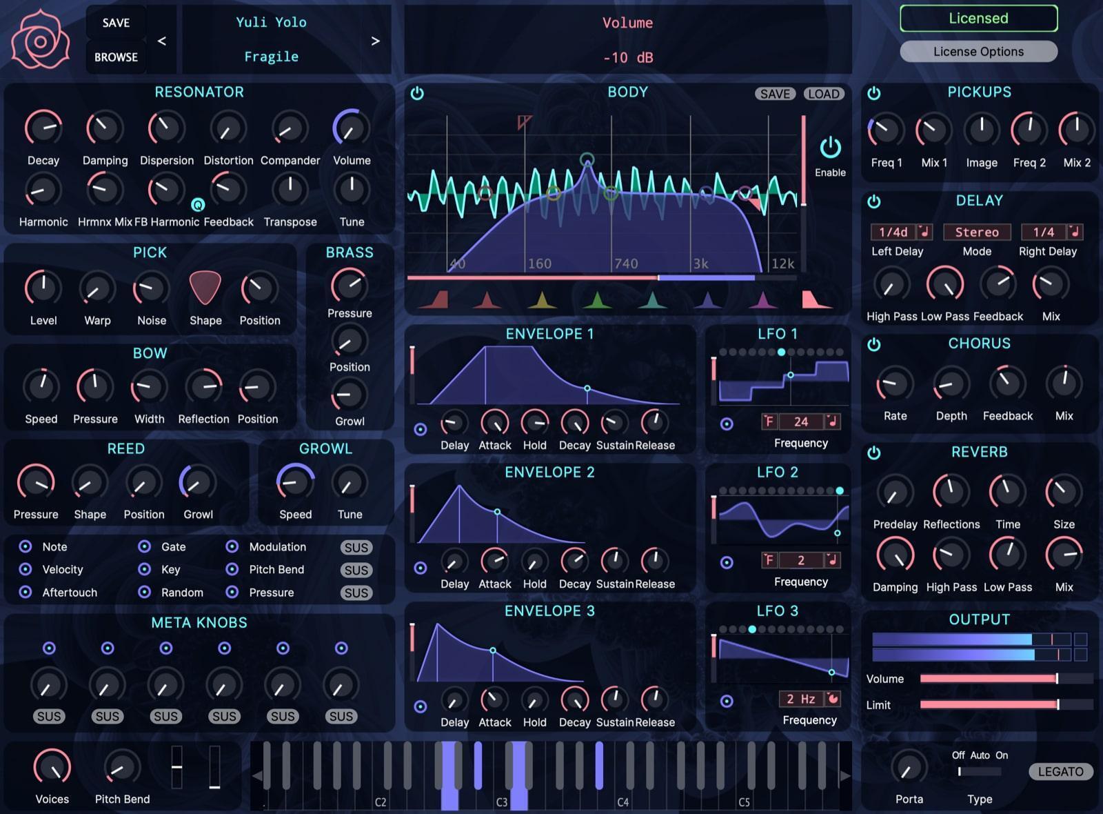 Photo of Tracktion Outersect Modeler Physical Modeling Virtual Instrument