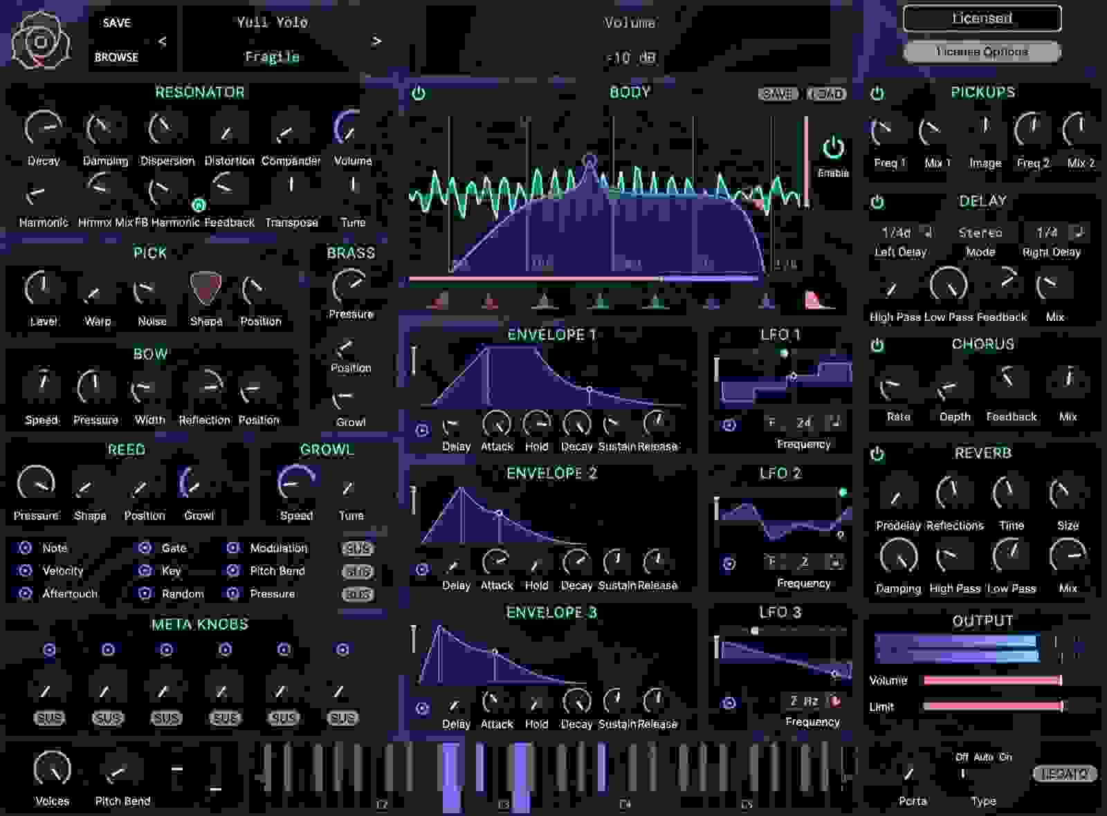 Tracktion Outersect Modeler Physical Modeling Virtual Instrument ...