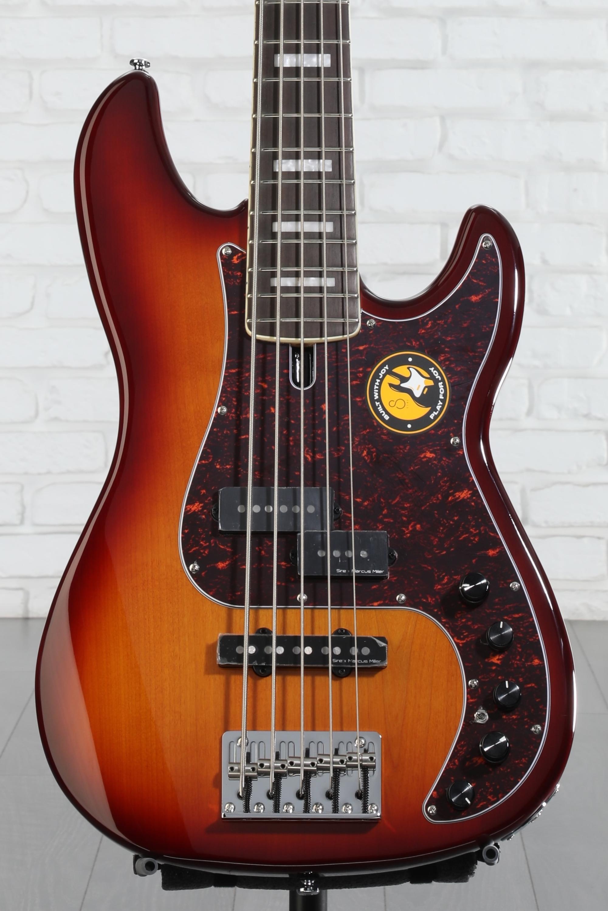 【10600】 sire Marcus Miller P7 Alder 5st Sire Marcus Miller P7 Alder 5-string Bass Guitar - Tobacco