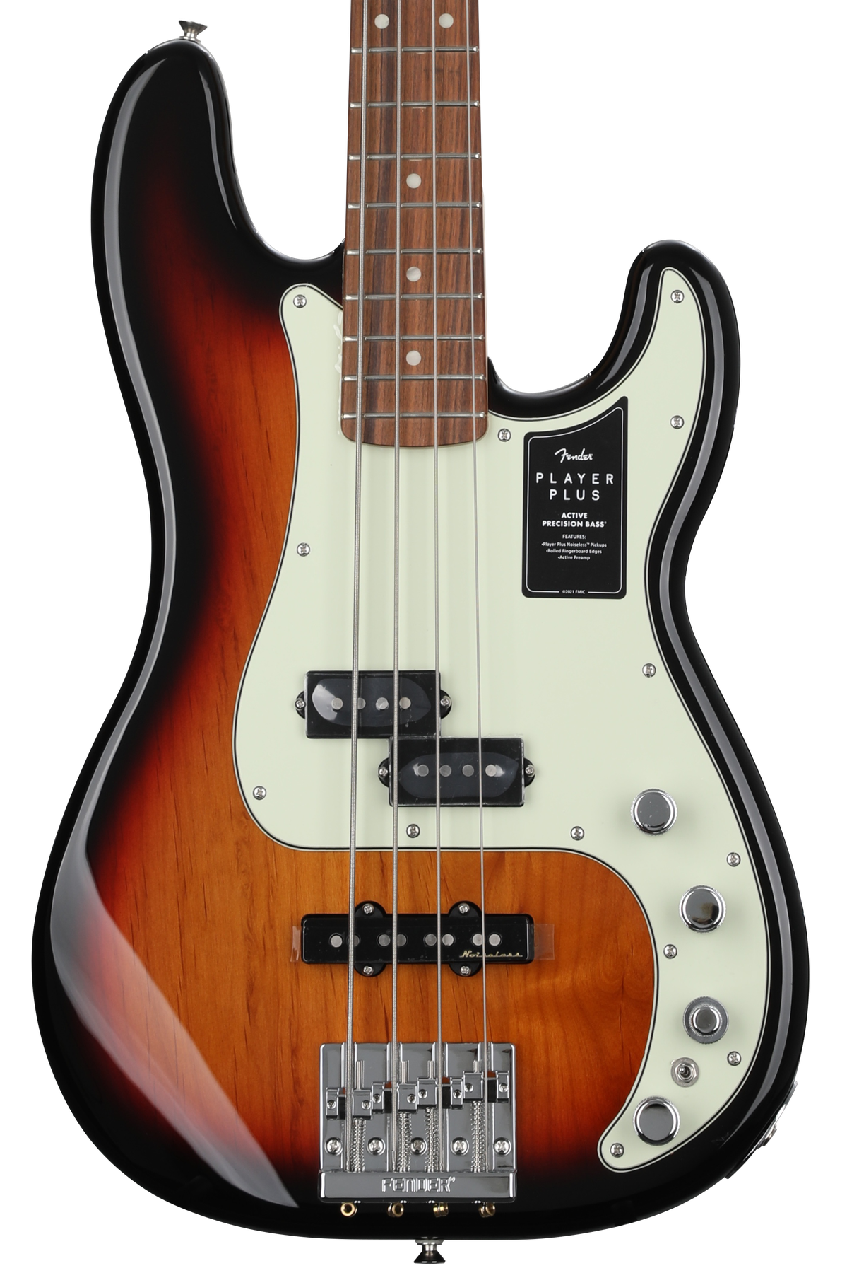 Fender Player Plus Active Precision Bass Guitar - 3-color