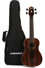 Photo of Kala U-Bass Striped Ebony Acoustic-Electric Bass Guitar