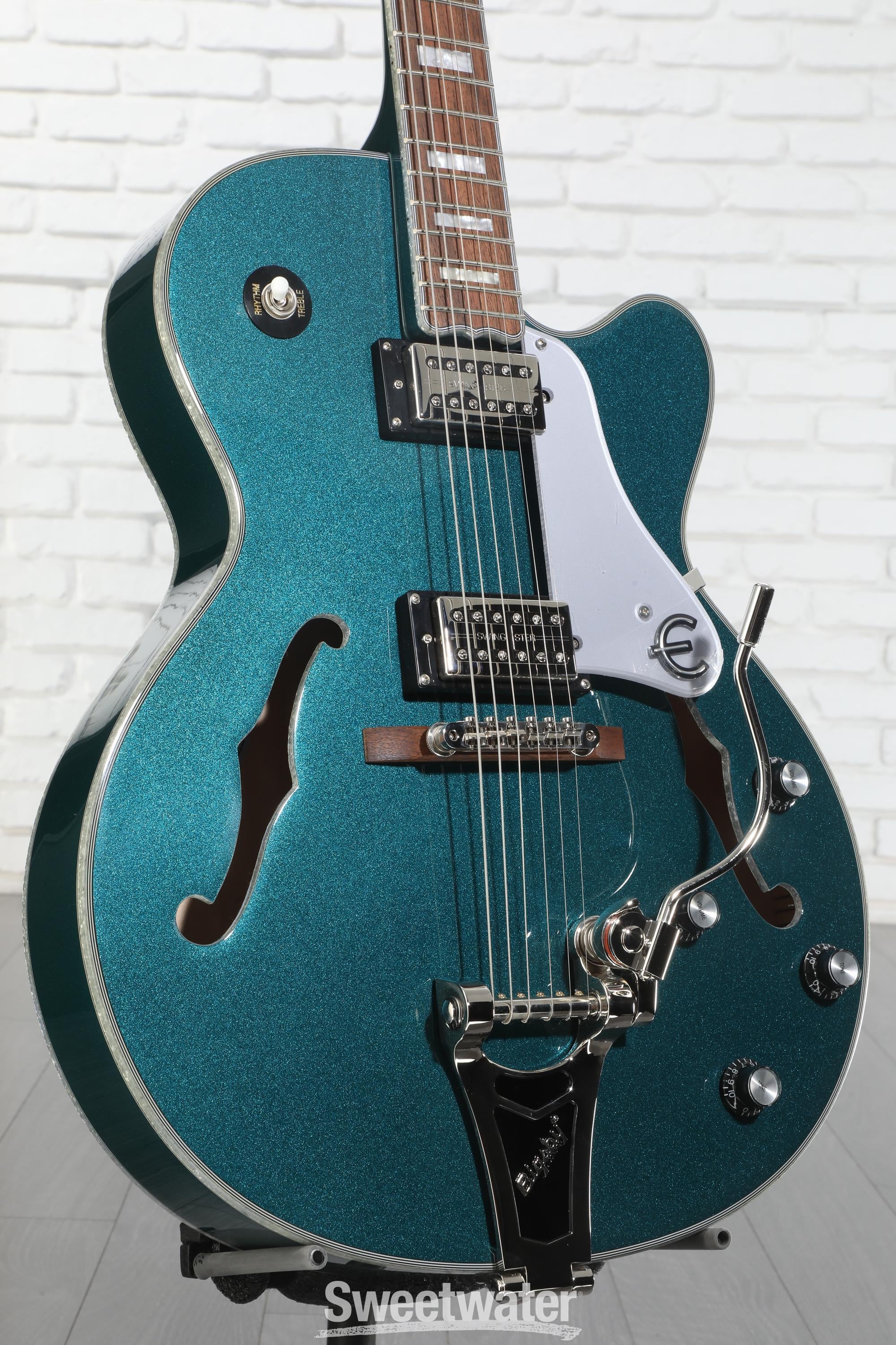 Epiphone Emperor Swingster Hollowbody - Delta Blue Metallic