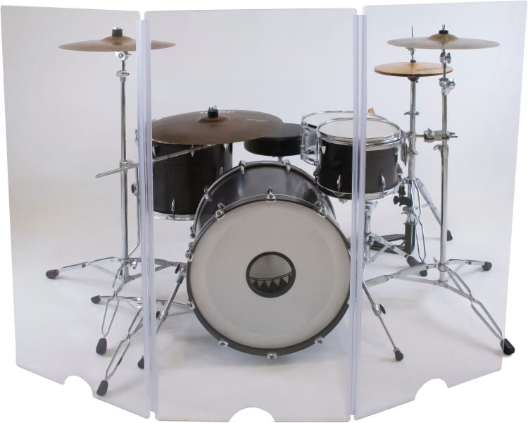 Sound Shields VDS-4X3-K 4 foot Tall 6 foot Wide 3-section Acrylic Shield System