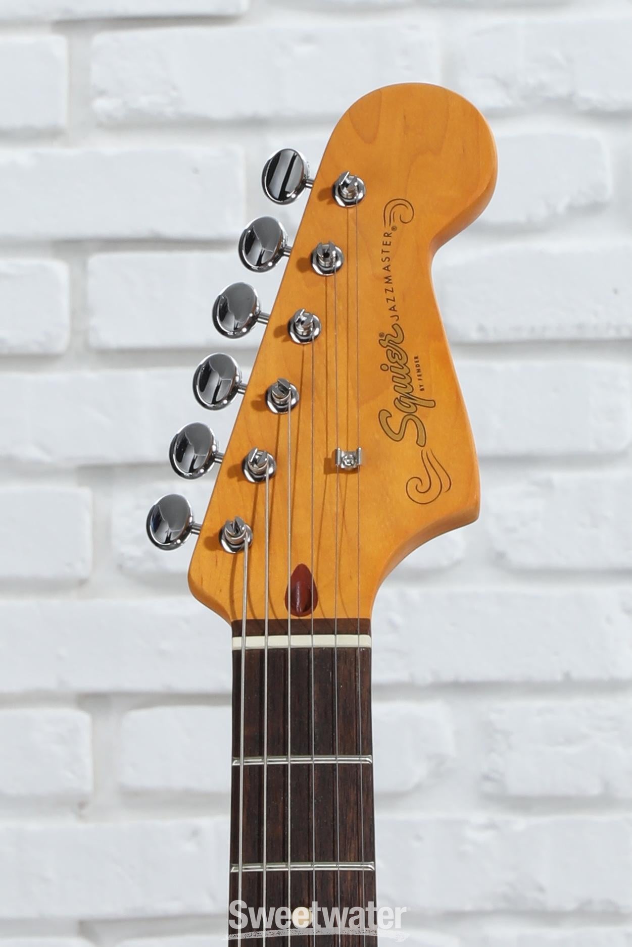 Squier J Mascis Signature Jazzmaster - Vintage White with Indian